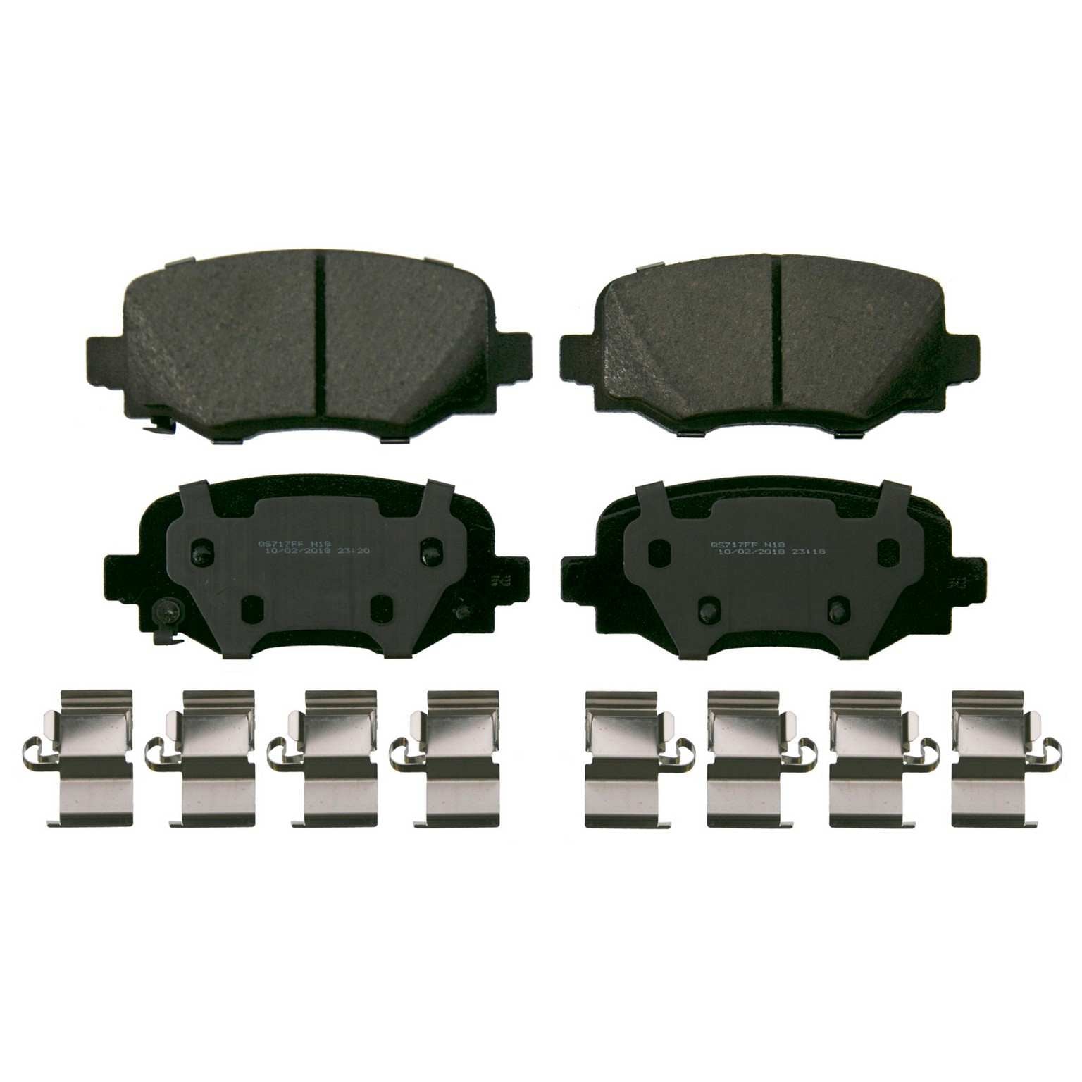 Wagner Brake Disc Brake Pad Set  top view frsport ZD1809