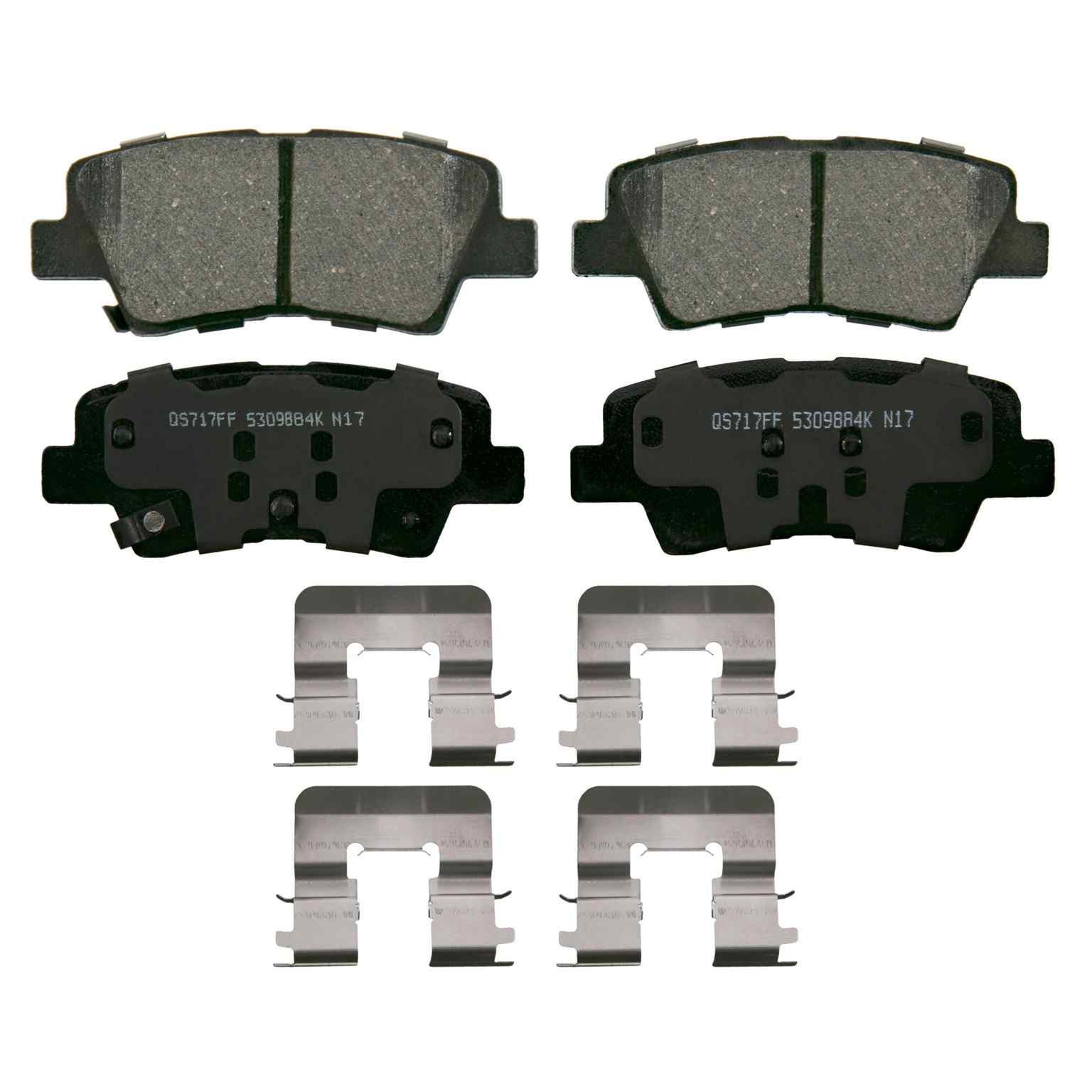 Wagner Brake Disc Brake Pad Set  top view frsport ZD1813