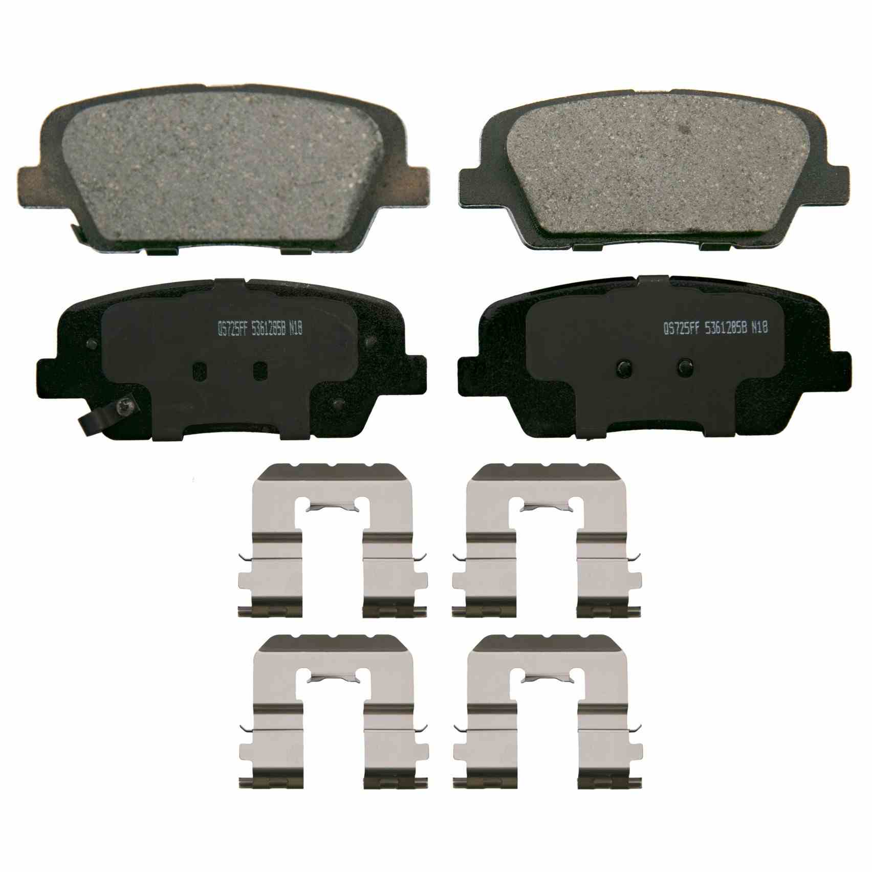 Wagner Brake Disc Brake Pad Set  top view frsport ZD1816