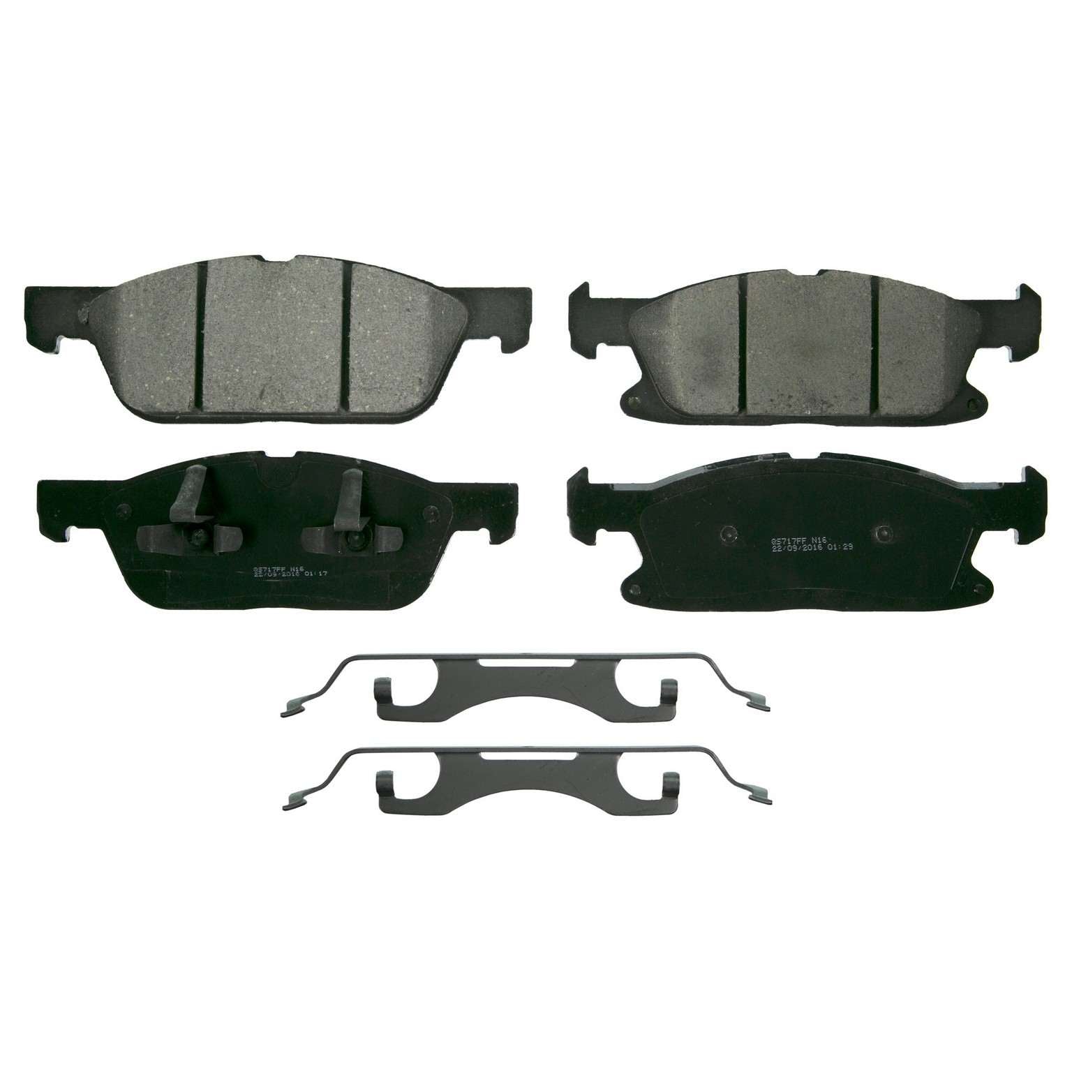 Wagner Brake Disc Brake Pad Set  top view frsport ZD1818