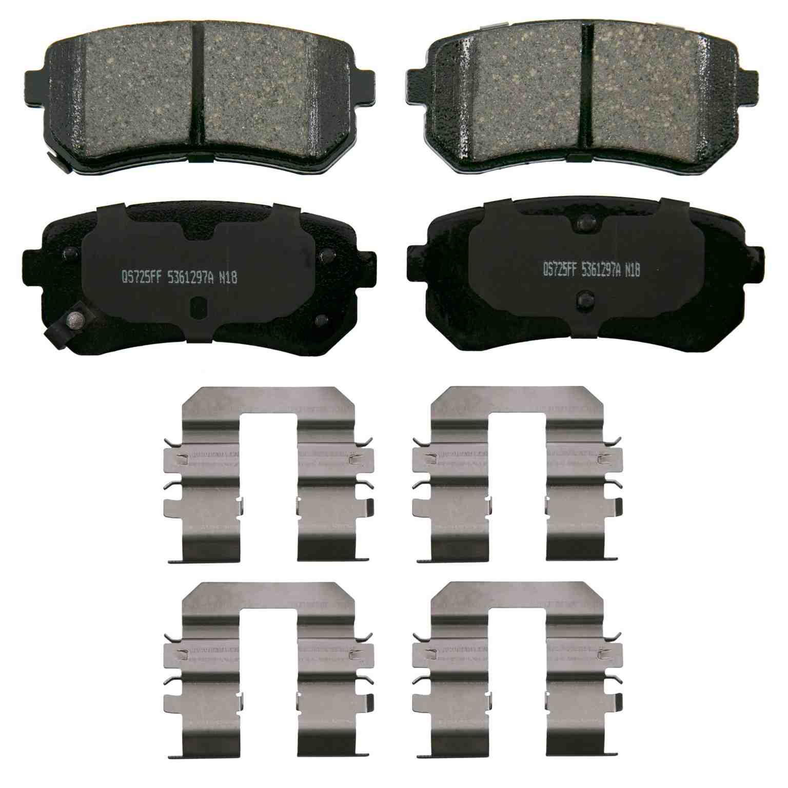 Wagner Brake Disc Brake Pad Set  top view frsport ZD1829