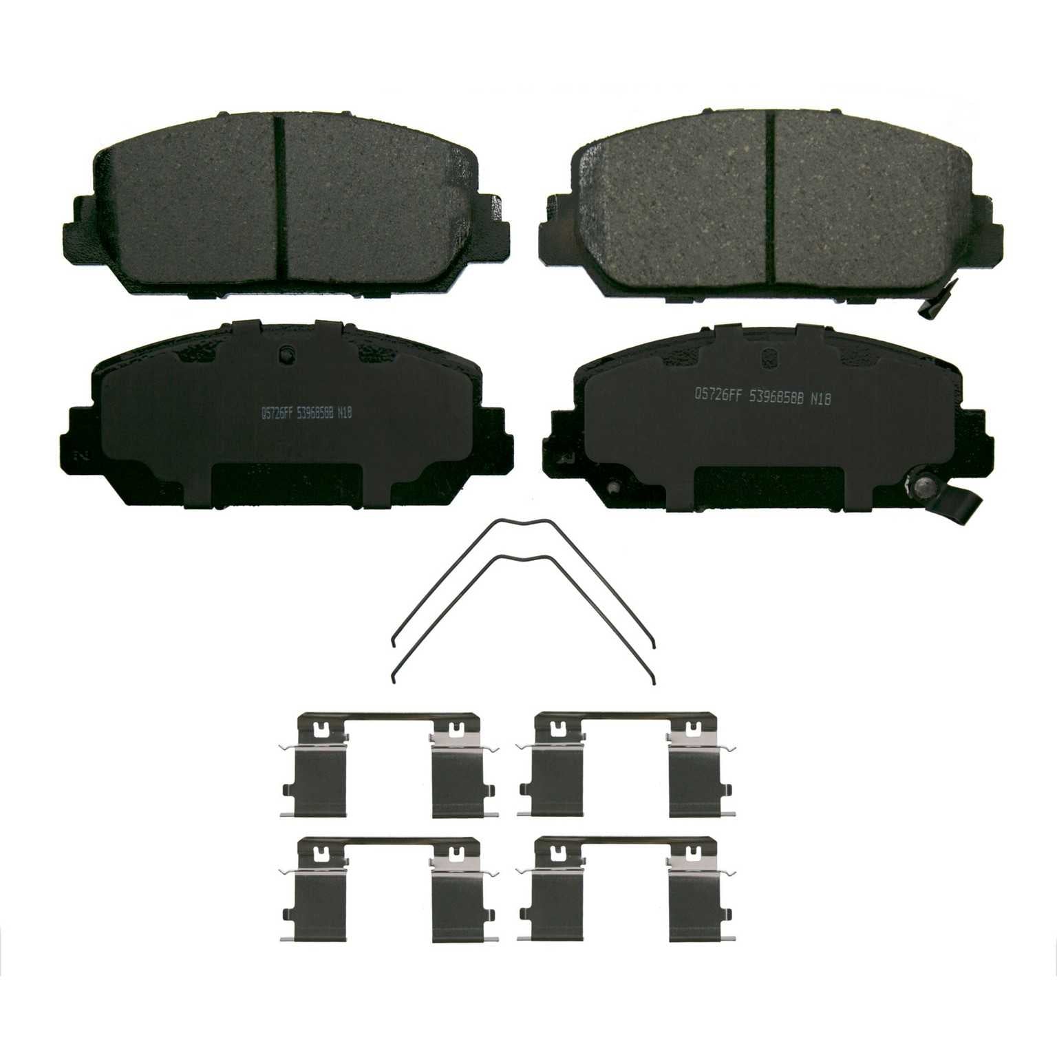 wagner brake disc brake pad set  frsport zd1832