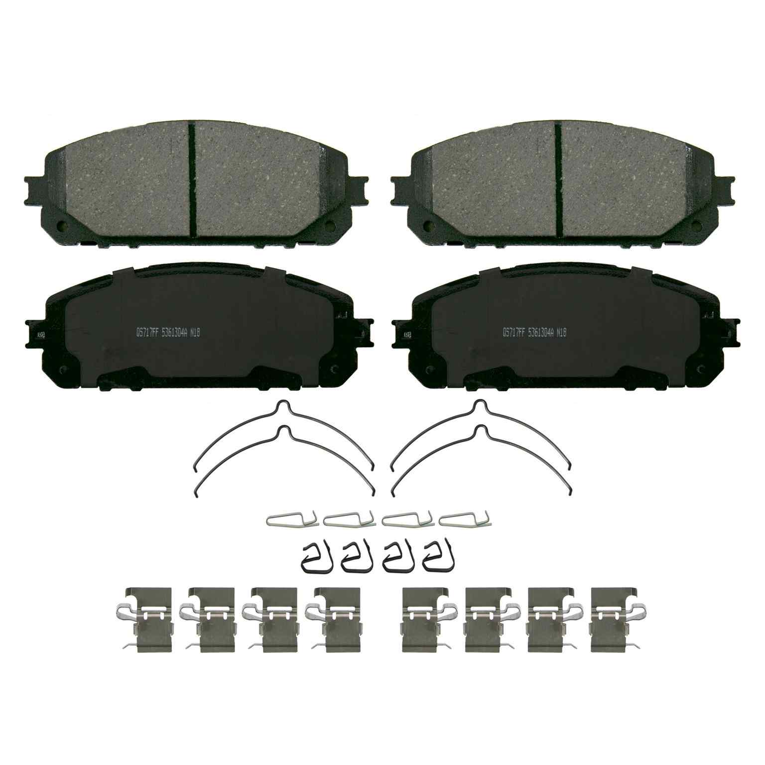 Wagner Brake Disc Brake Pad Set  top view frsport ZD1843