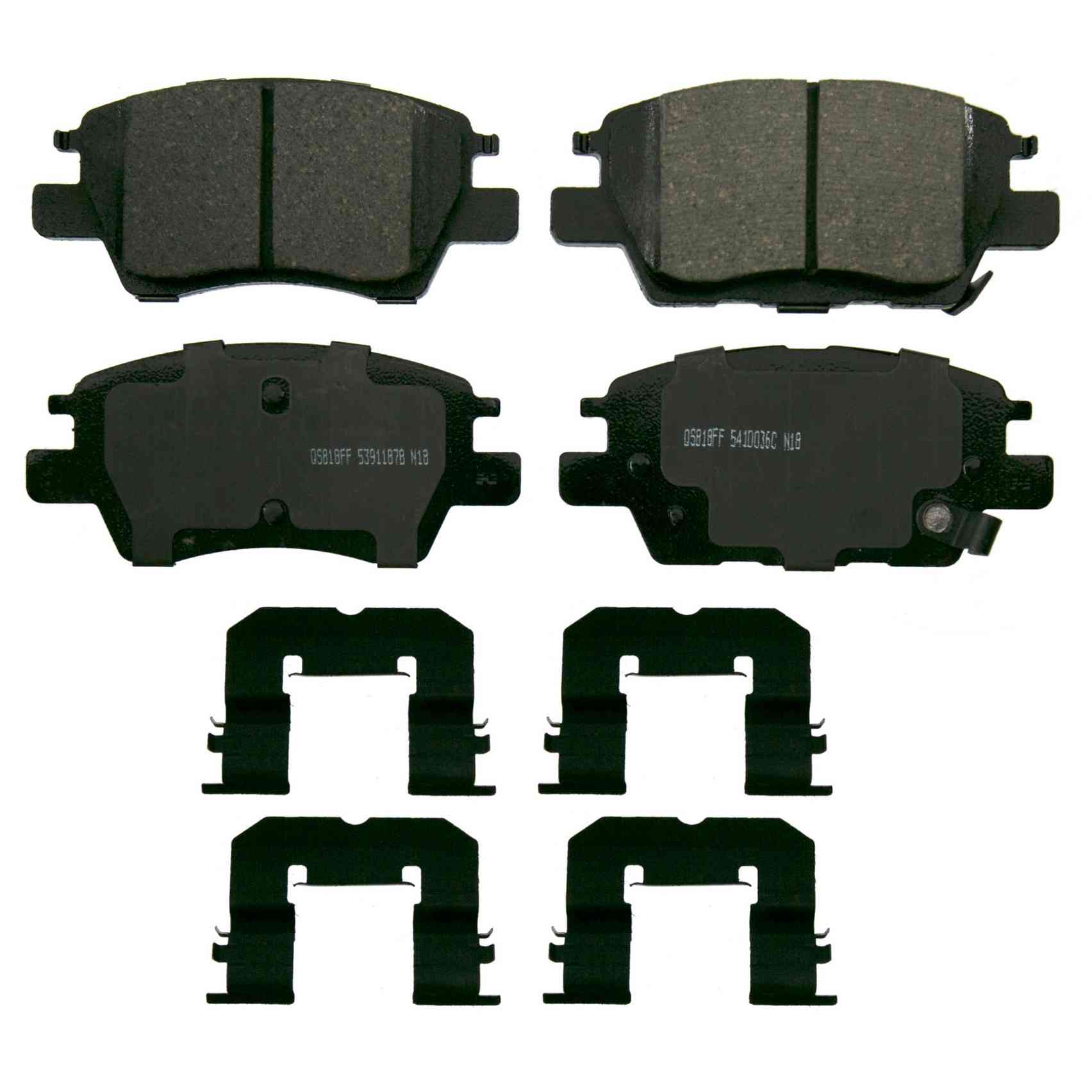 Wagner Brake Disc Brake Pad Set  top view frsport ZD1844