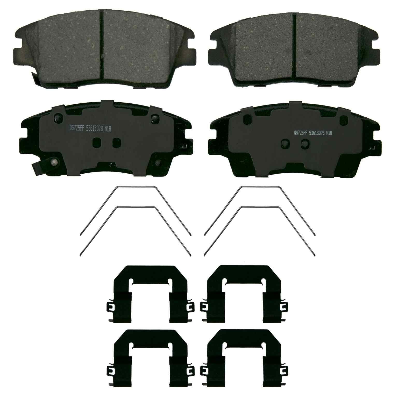 Wagner Brake Disc Brake Pad Set  top view frsport ZD1847