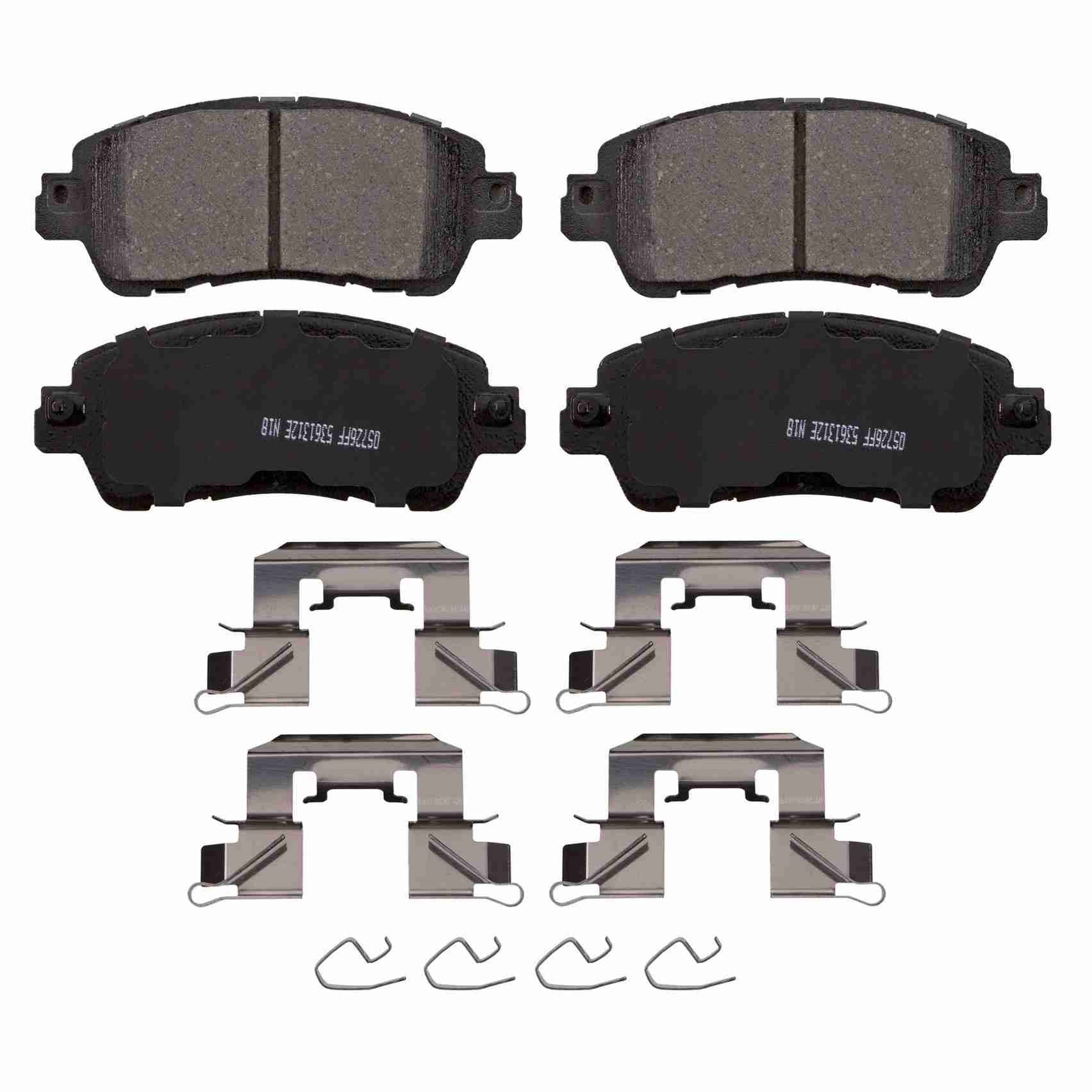 Wagner Brake Disc Brake Pad Set  top view frsport ZD1852