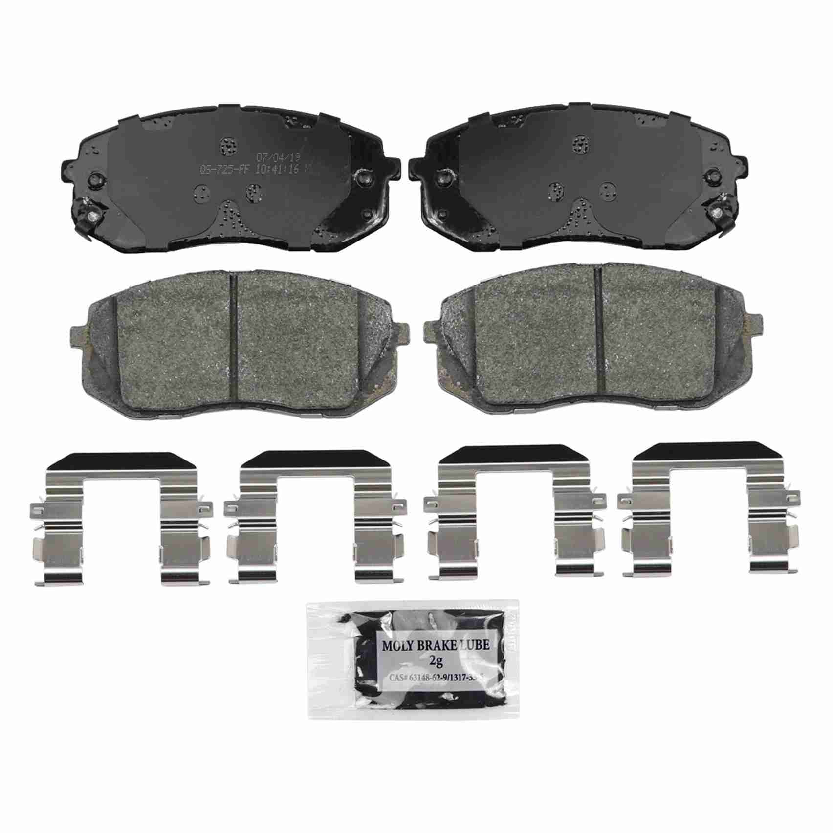 Wagner Brake Disc Brake Pad Set  top view frsport ZD1855A