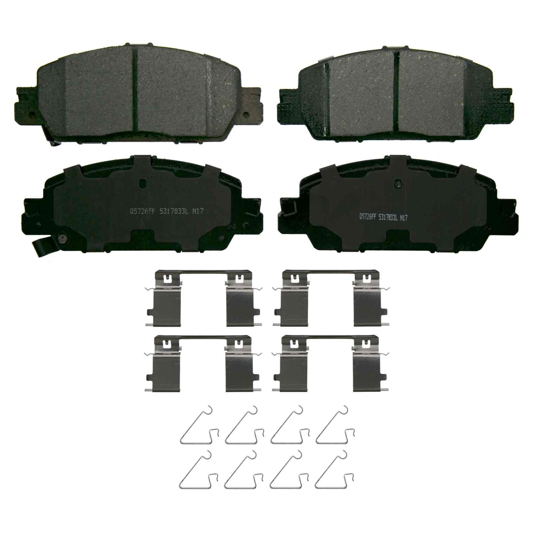 Wagner Brake Disc Brake Pad Set  top view frsport ZD1860