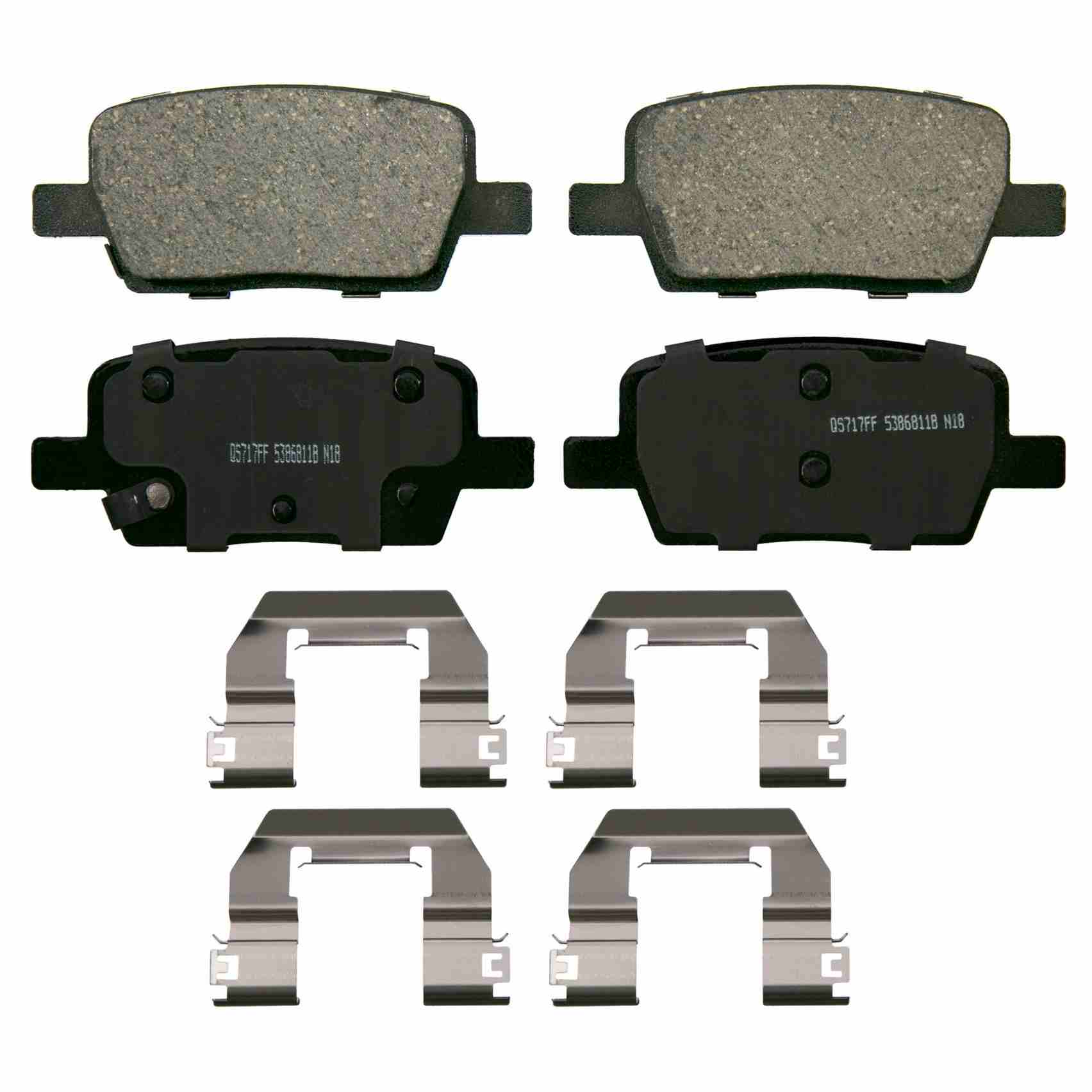 Wagner Brake Disc Brake Pad Set  top view frsport ZD1877