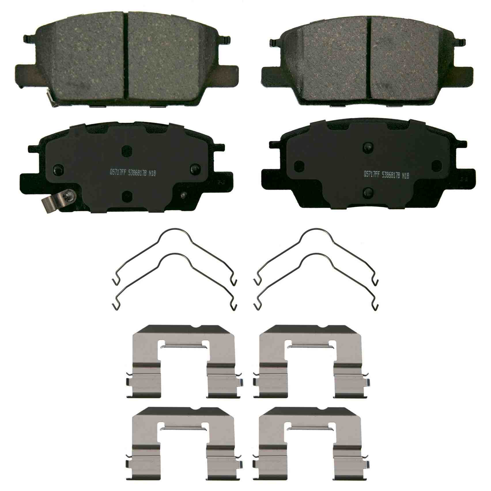 Wagner Brake Disc Brake Pad Set  top view frsport ZD1913