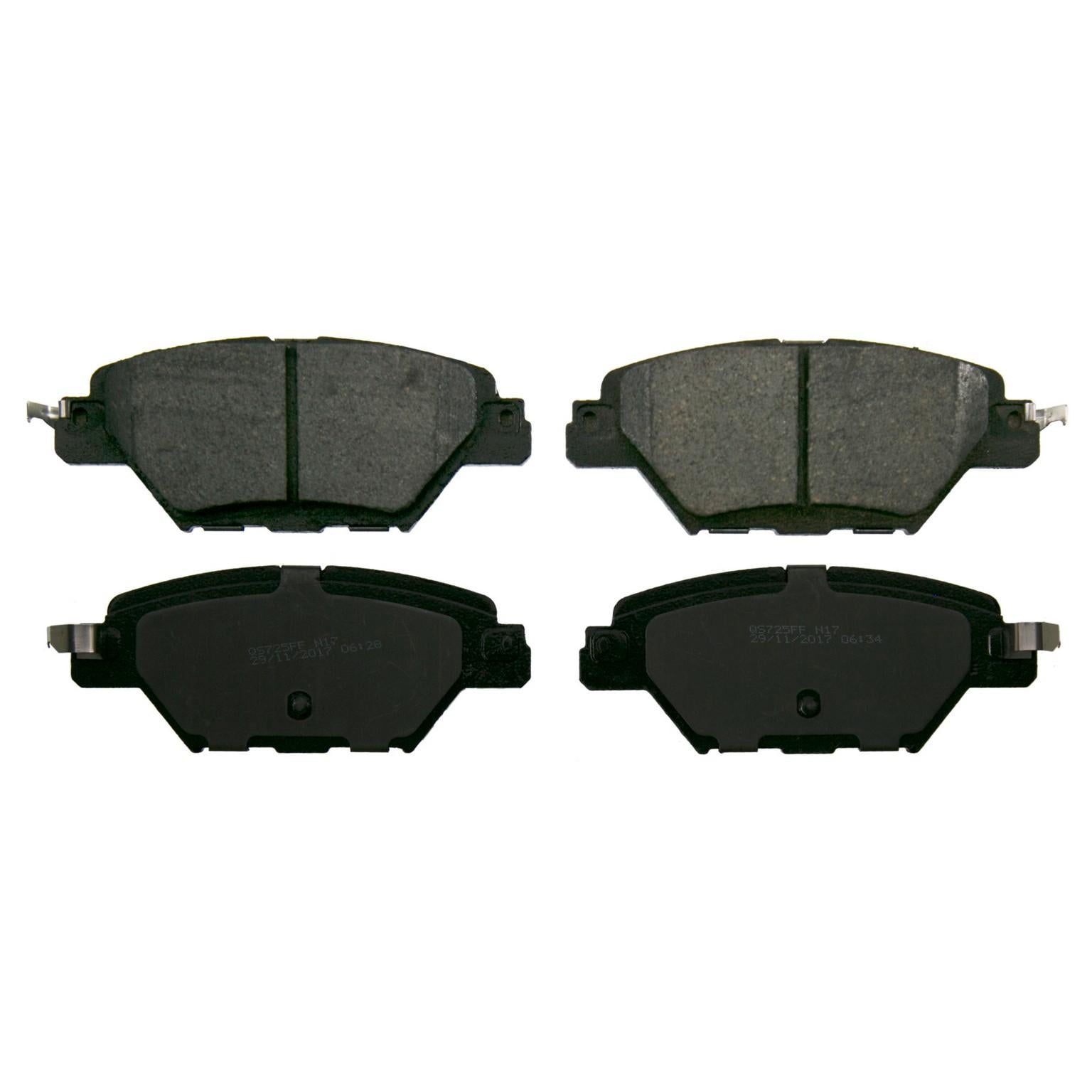 Wagner Brake Disc Brake Pad Set  top view frsport ZD1934