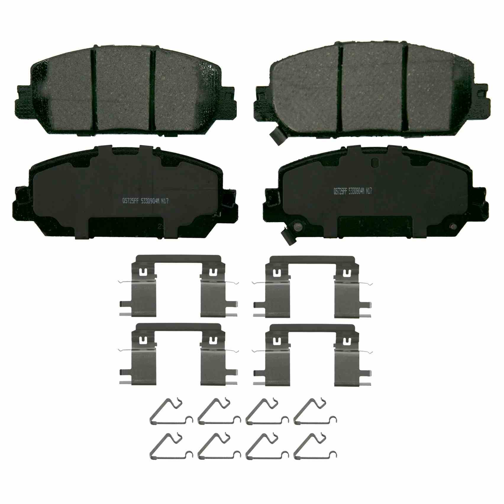 Wagner Brake Disc Brake Pad Set  top view frsport ZD2036