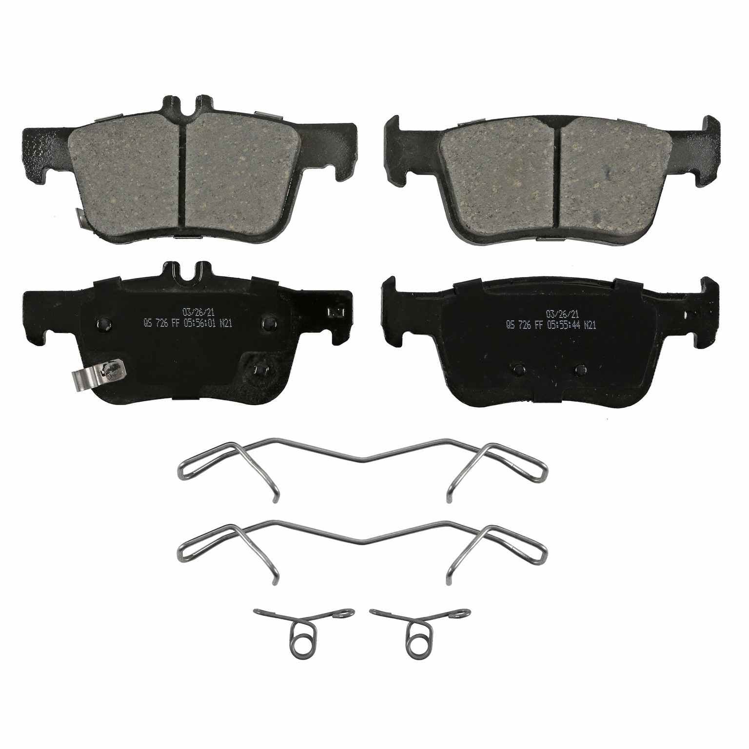 Wagner Brake Disc Brake Pad Set  top view frsport ZD2102