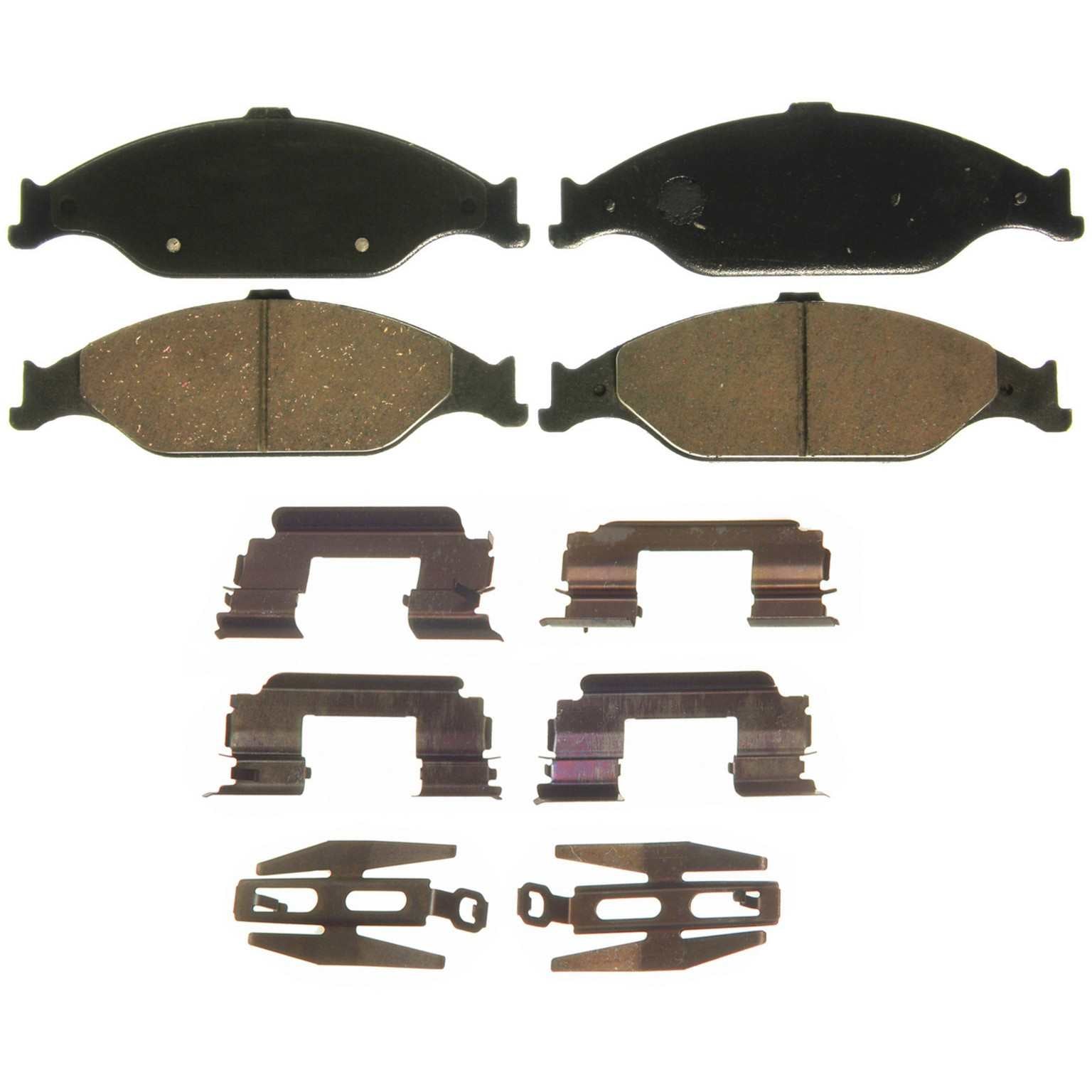 Wagner Brake Disc Brake Pad Set  top view frsport ZD804