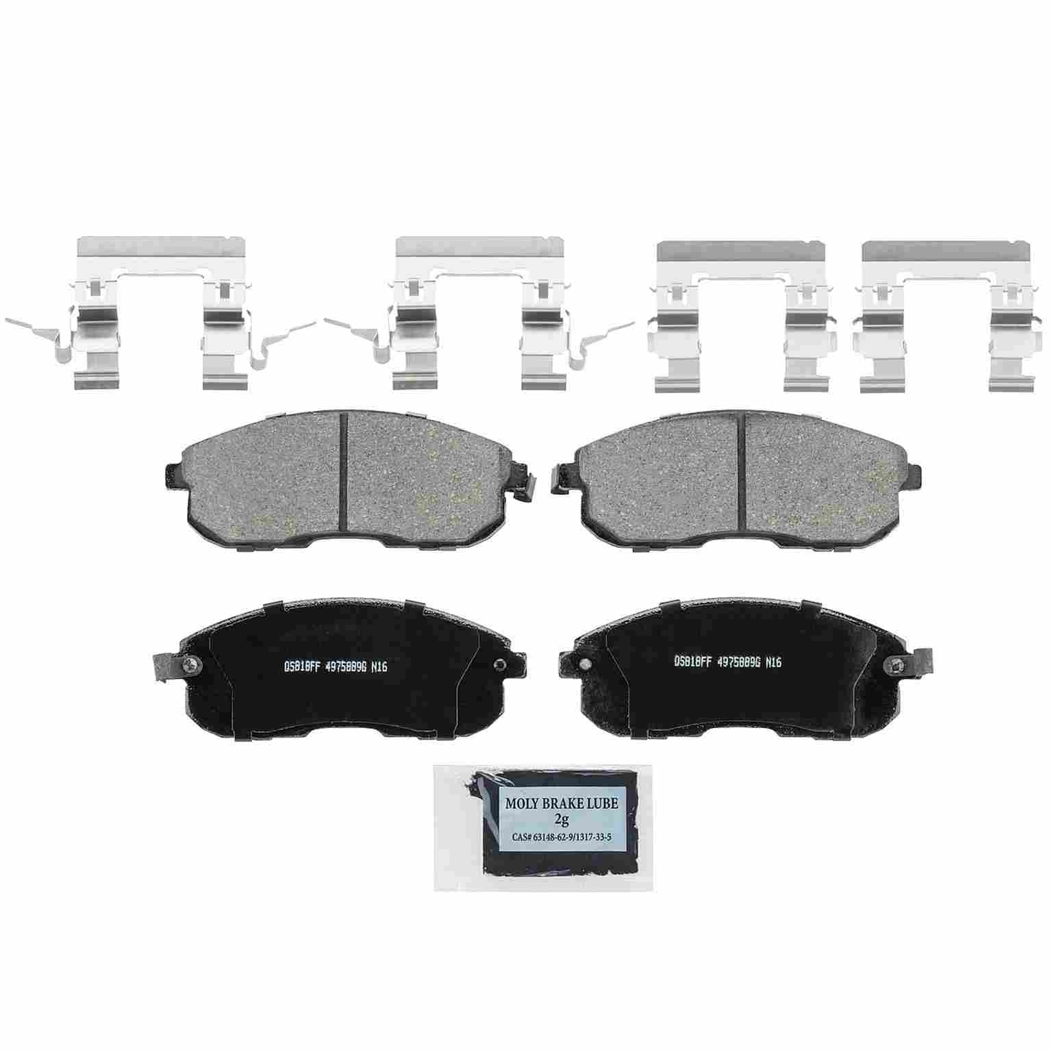 wagner brake disc brake pad set  frsport zd815d