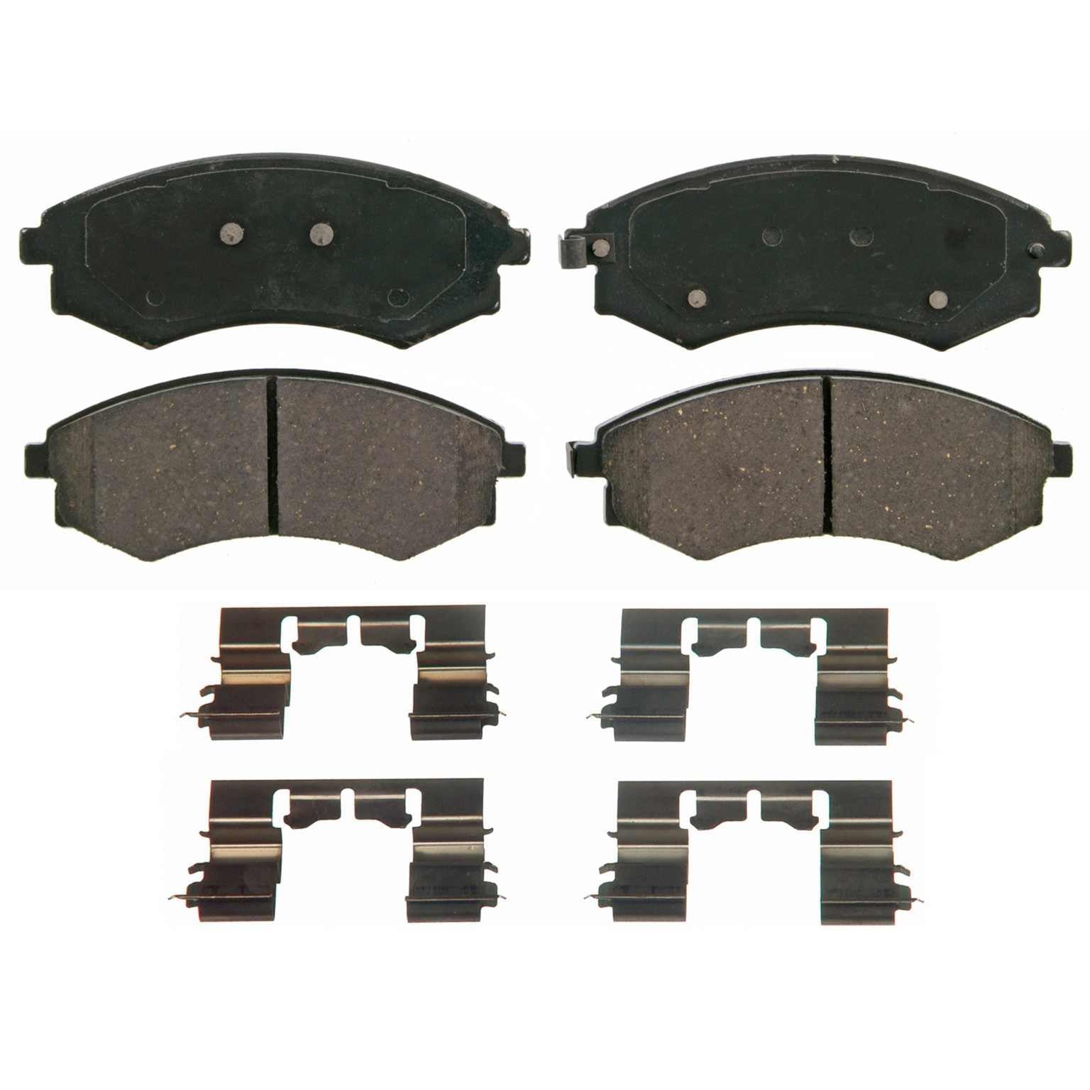 Wagner Brake Disc Brake Pad Set  top view frsport ZD887