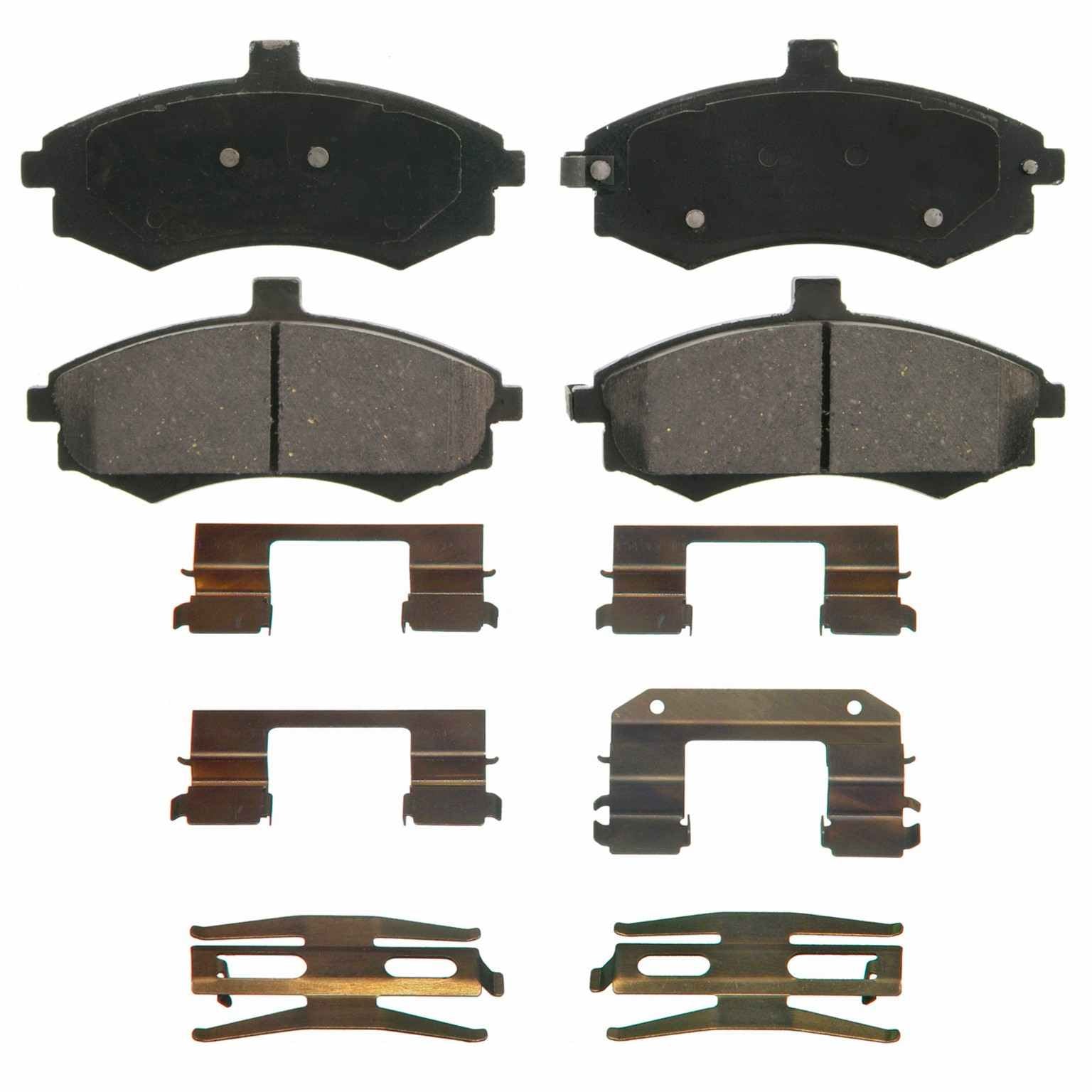 Wagner Brake Disc Brake Pad Set  top view frsport ZD941