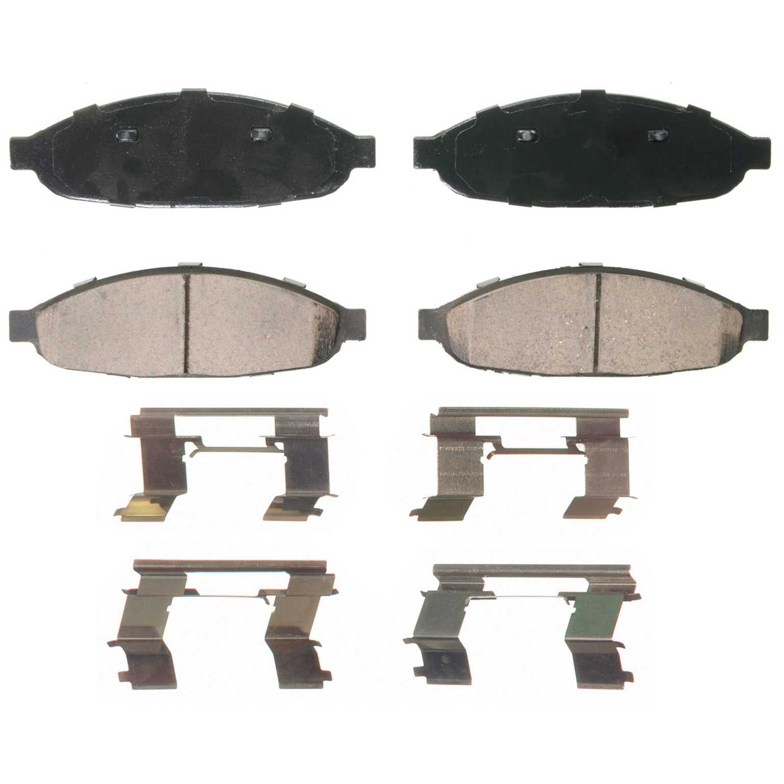 Wagner Brake Disc Brake Pad Set  top view frsport ZD997