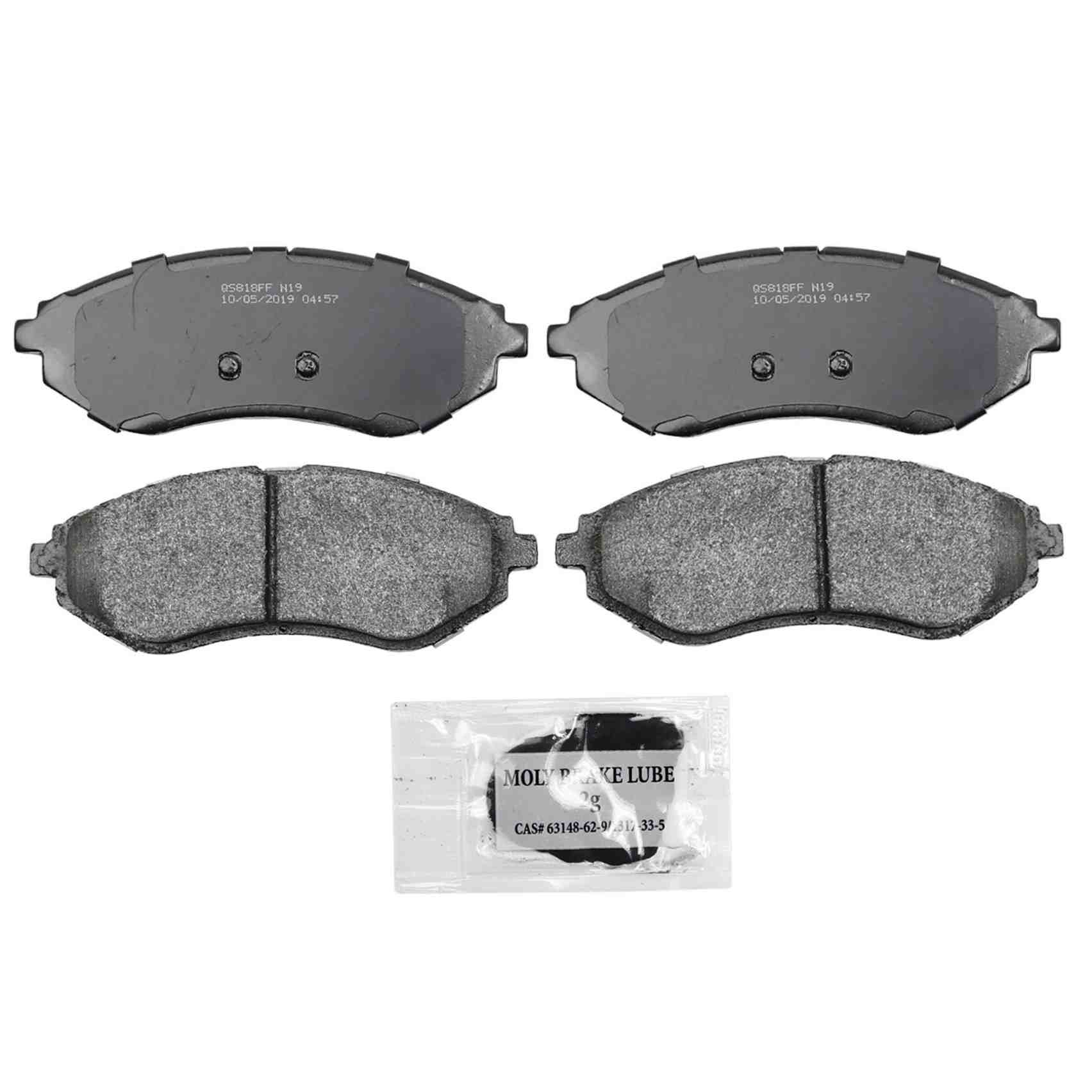 Wagner Brake Disc Brake Pad Set  top view frsport ZX1269