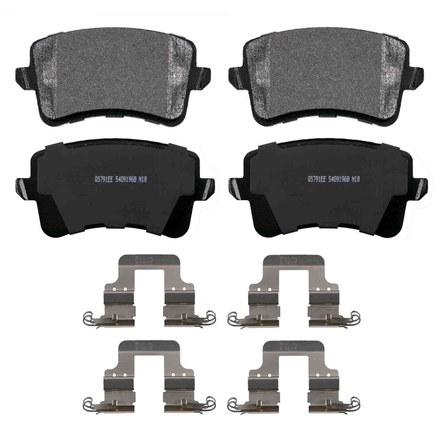 Wagner Brake Disc Brake Pad Set  top view frsport ZX1386