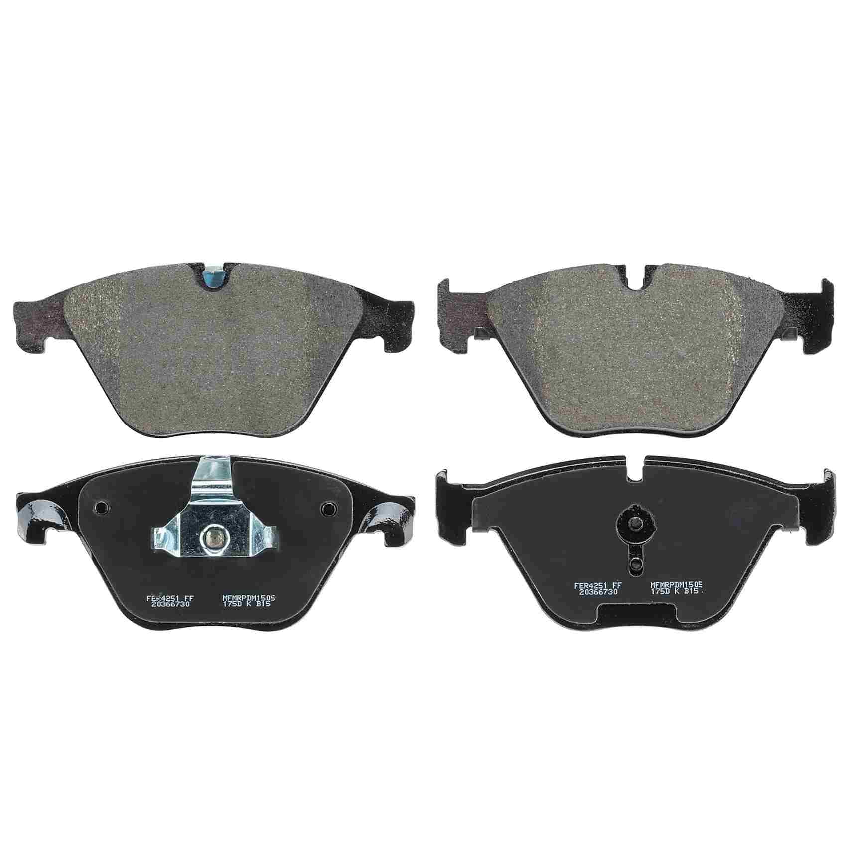 Wagner Brake Disc Brake Pad Set  top view frsport ZX1505