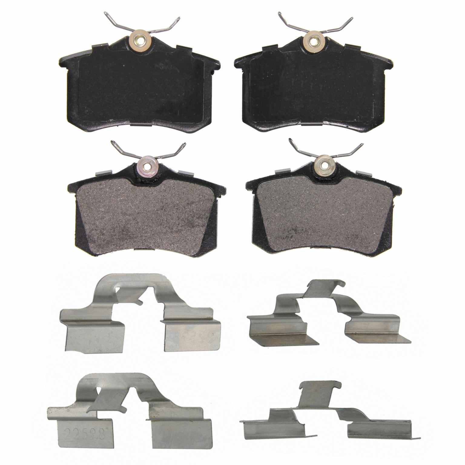 Wagner Brake Disc Brake Pad Set  top view frsport ZX340