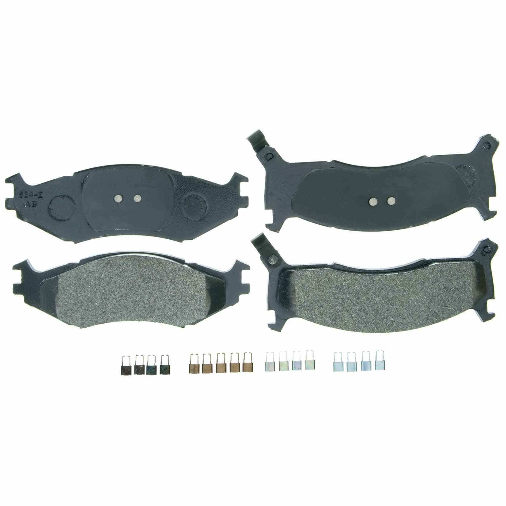 Wagner Brake Disc Brake Pad Set  top view frsport ZX521