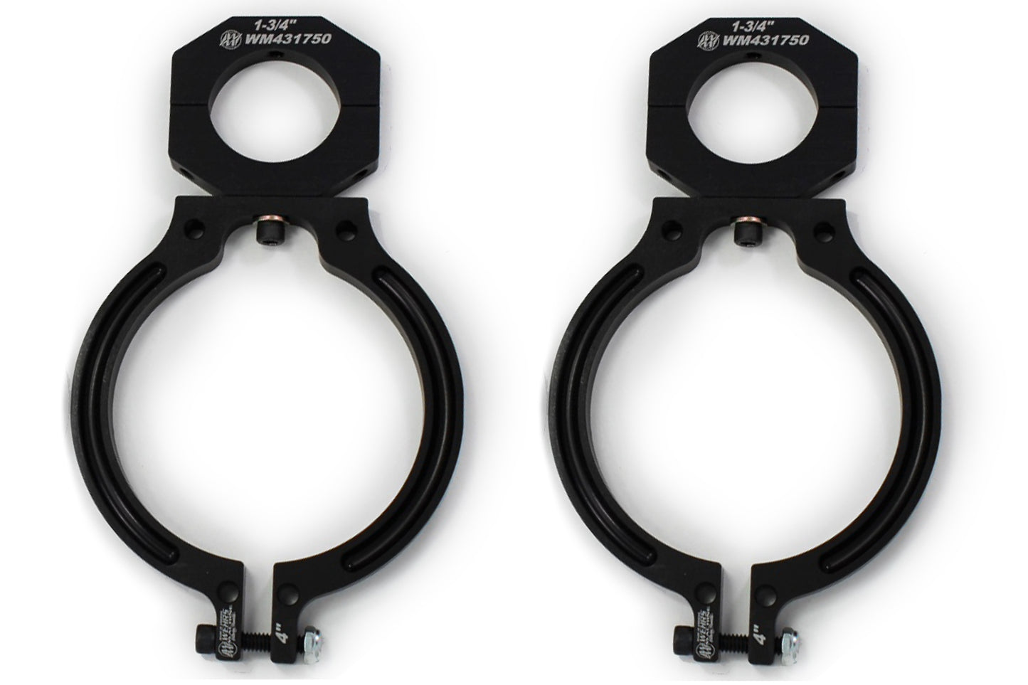 Wehrs Machine Mount Fire Bottle 4in ID 1-3/4in Tube Mnt Pair WEHWM140400T1750