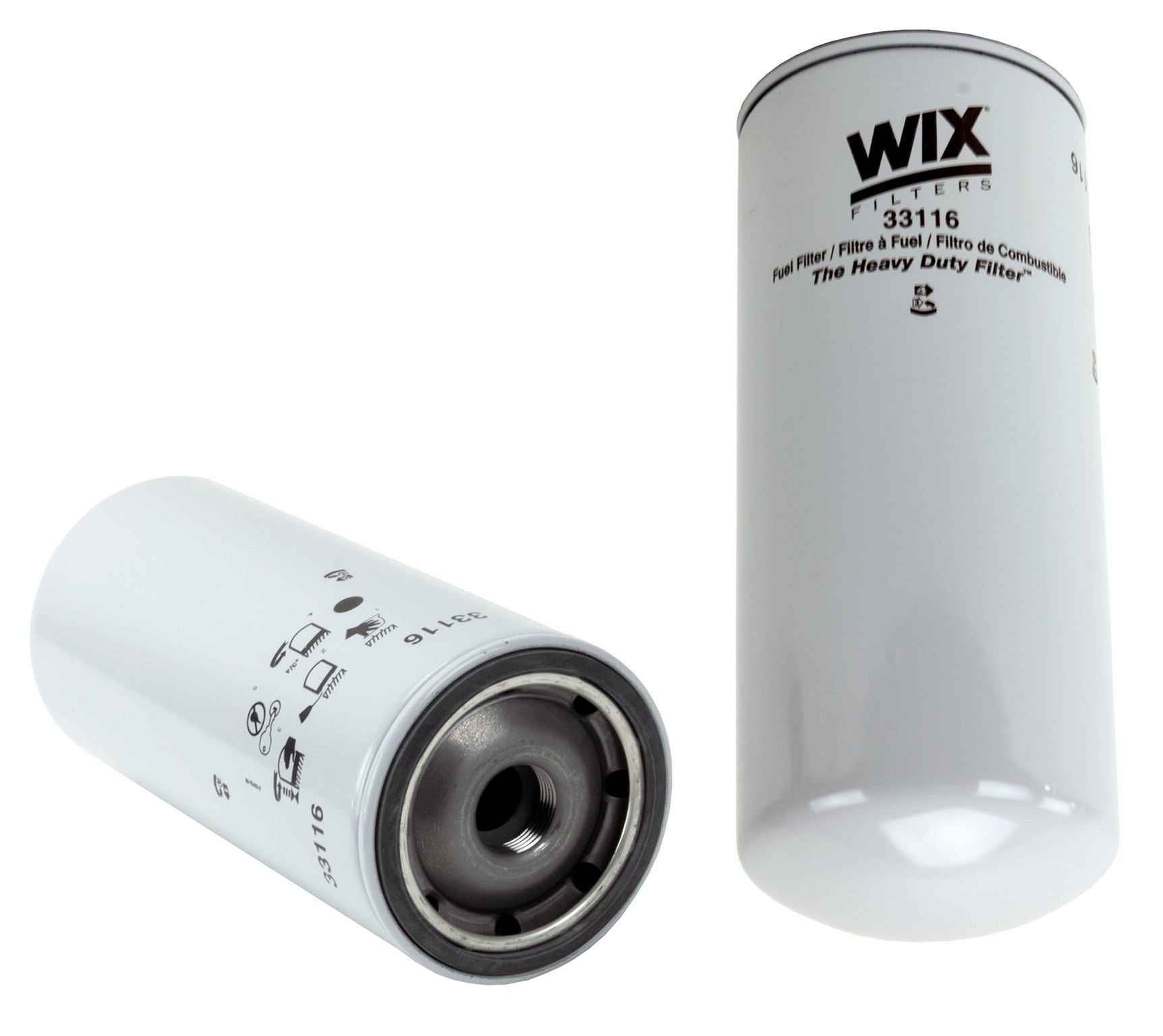 Wix Fuel Filter  top view frsport 33116