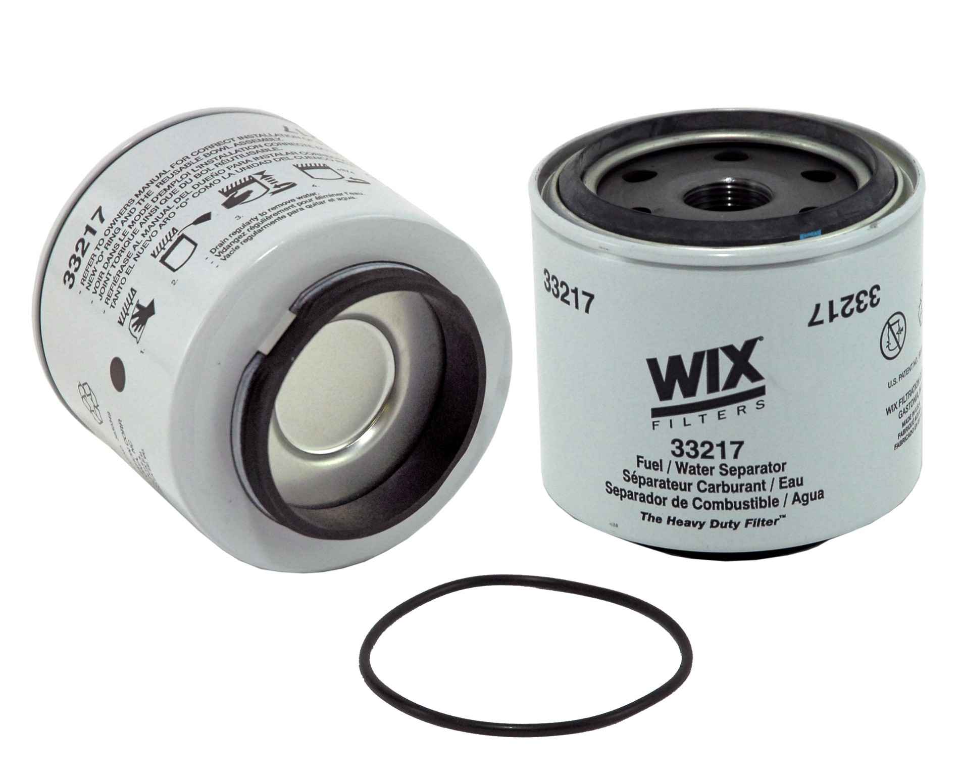 Wix Fuel Water Separator Filter  top view frsport 33217