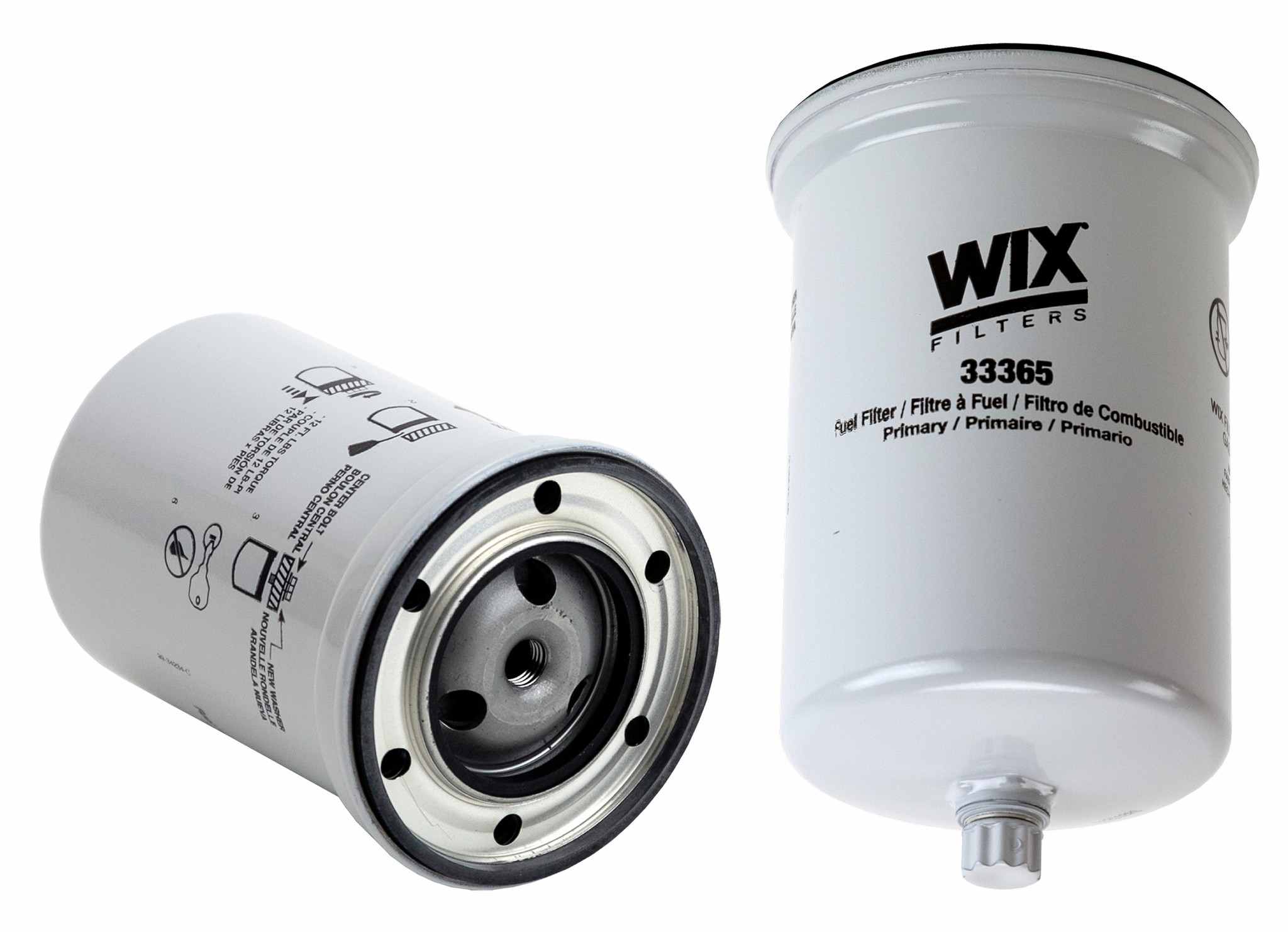 Wix Fuel Filter  top view frsport 33365