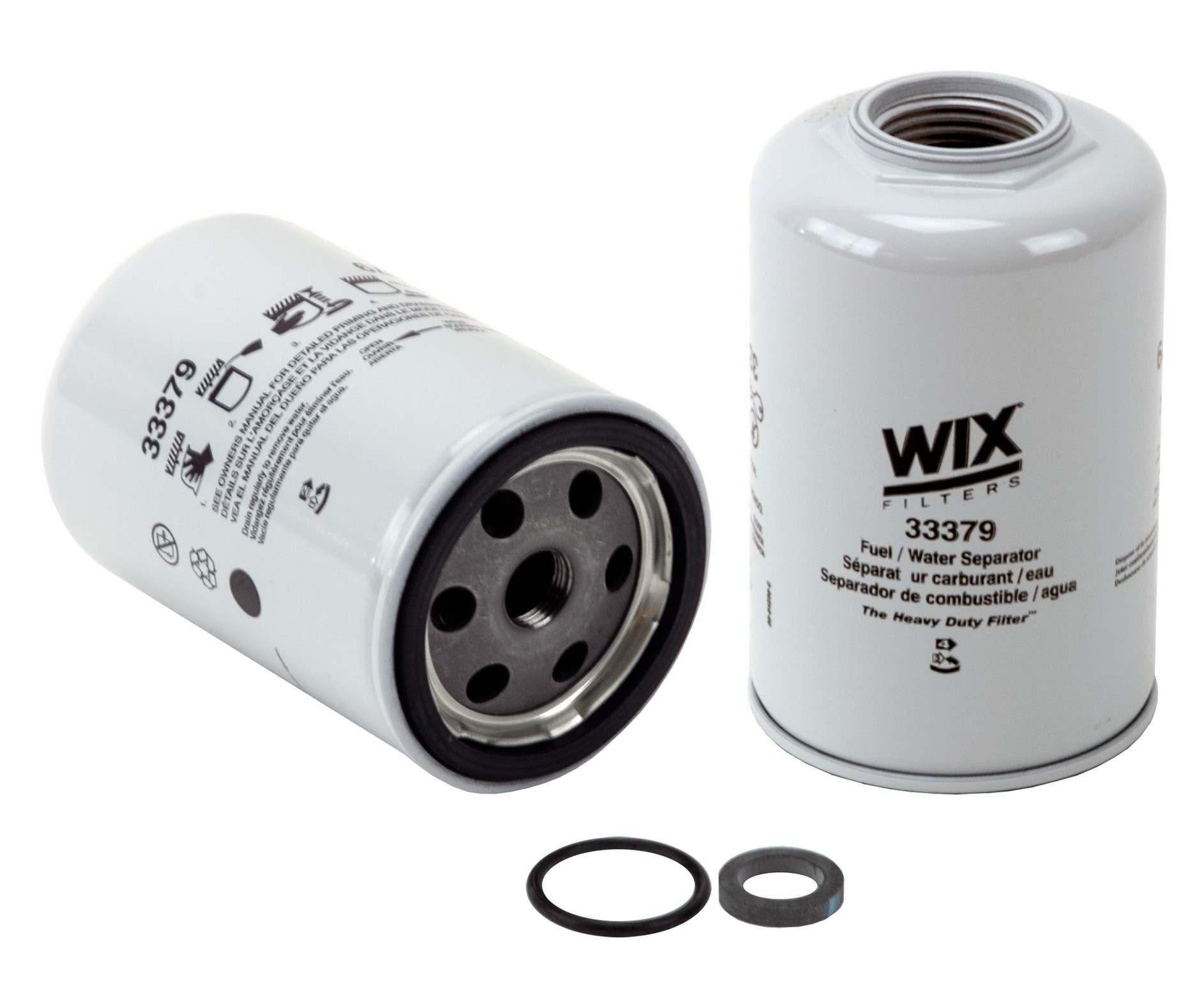 Wix Fuel Water Separator Filter  top view frsport 33379