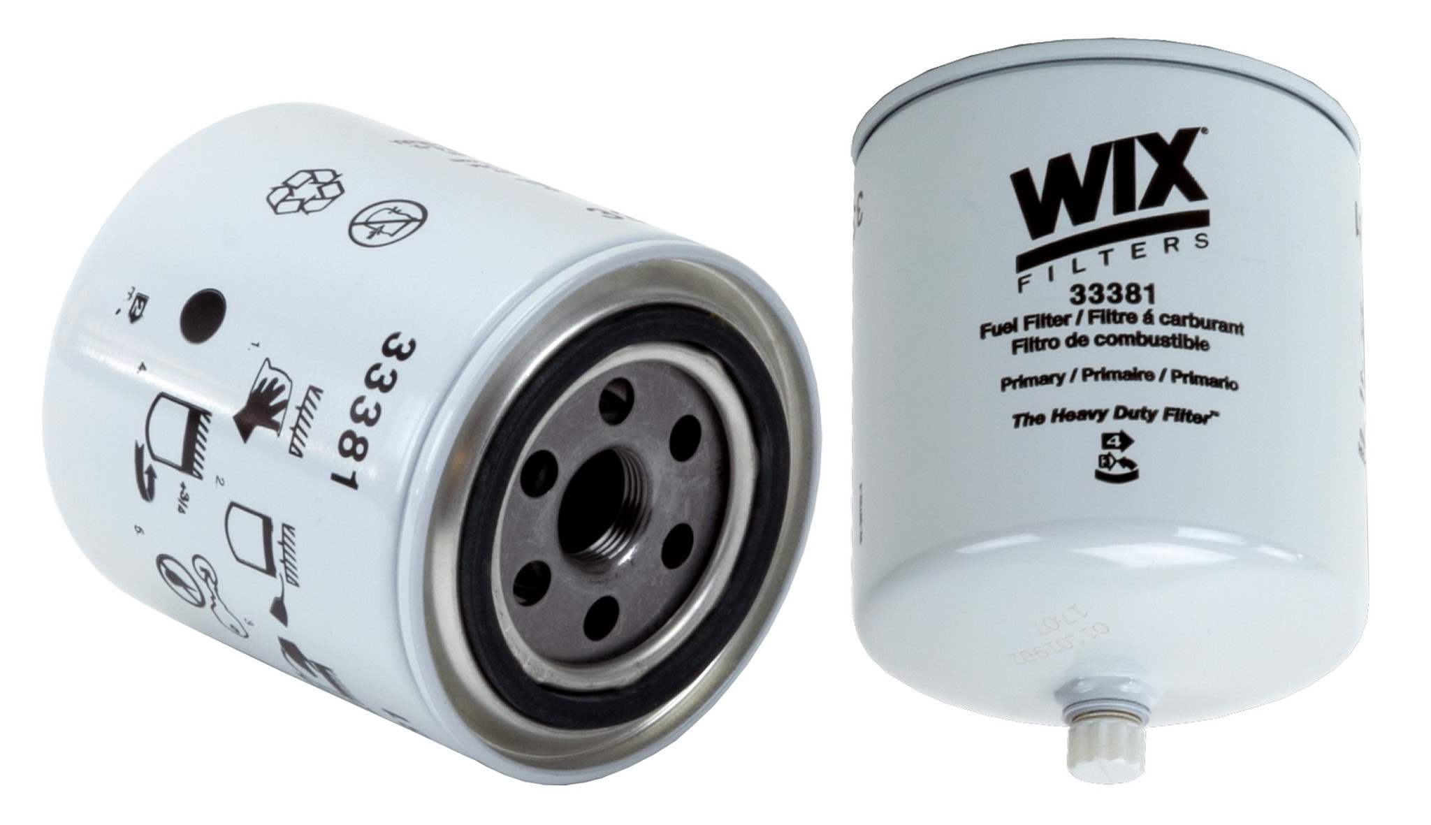 Wix Fuel Filter  top view frsport 33381