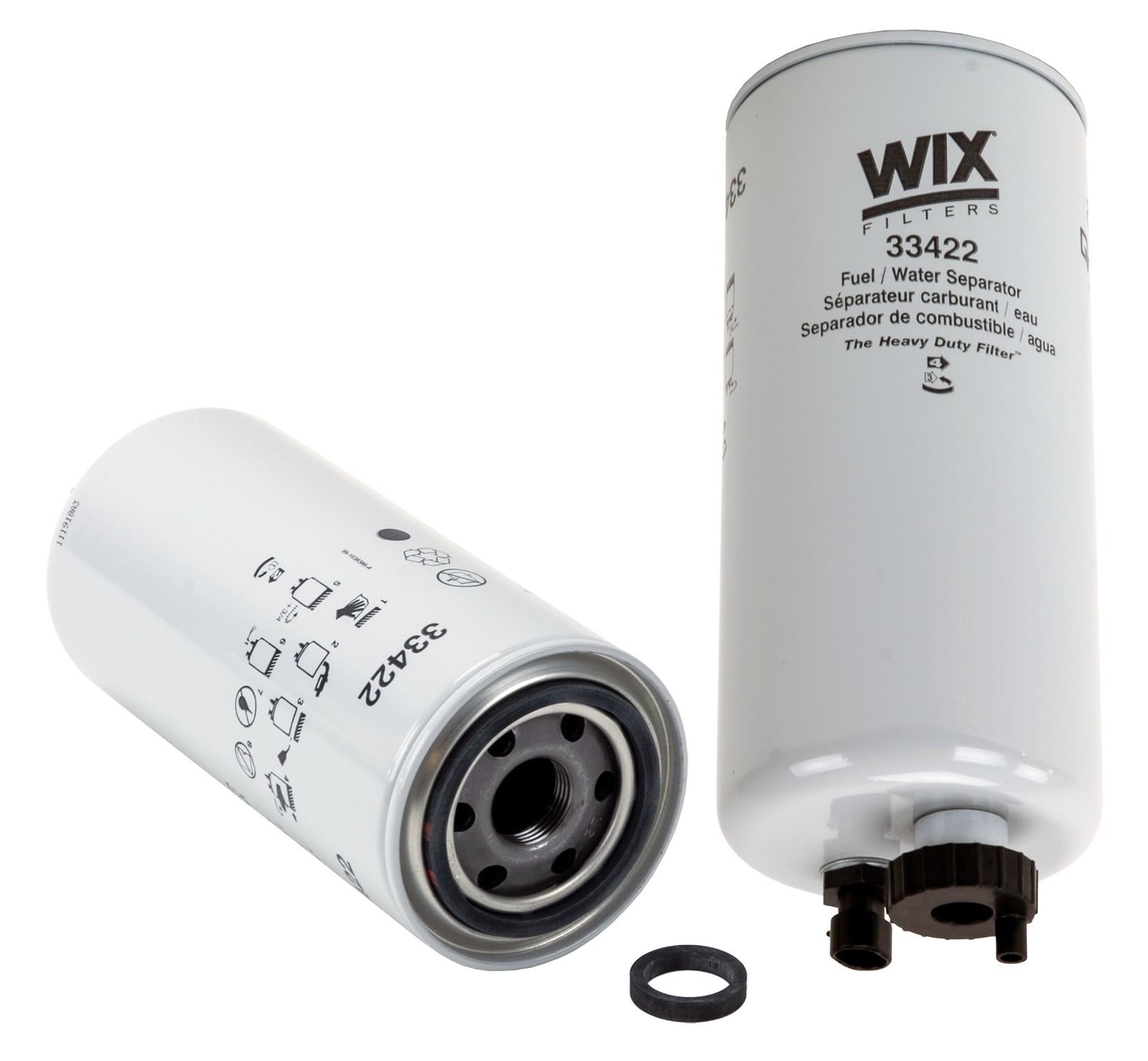 Wix Fuel Water Separator Filter  top view frsport 33422