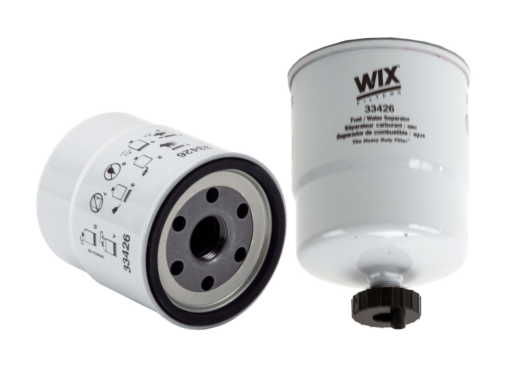 Wix Fuel Water Separator Filter  top view frsport 33426