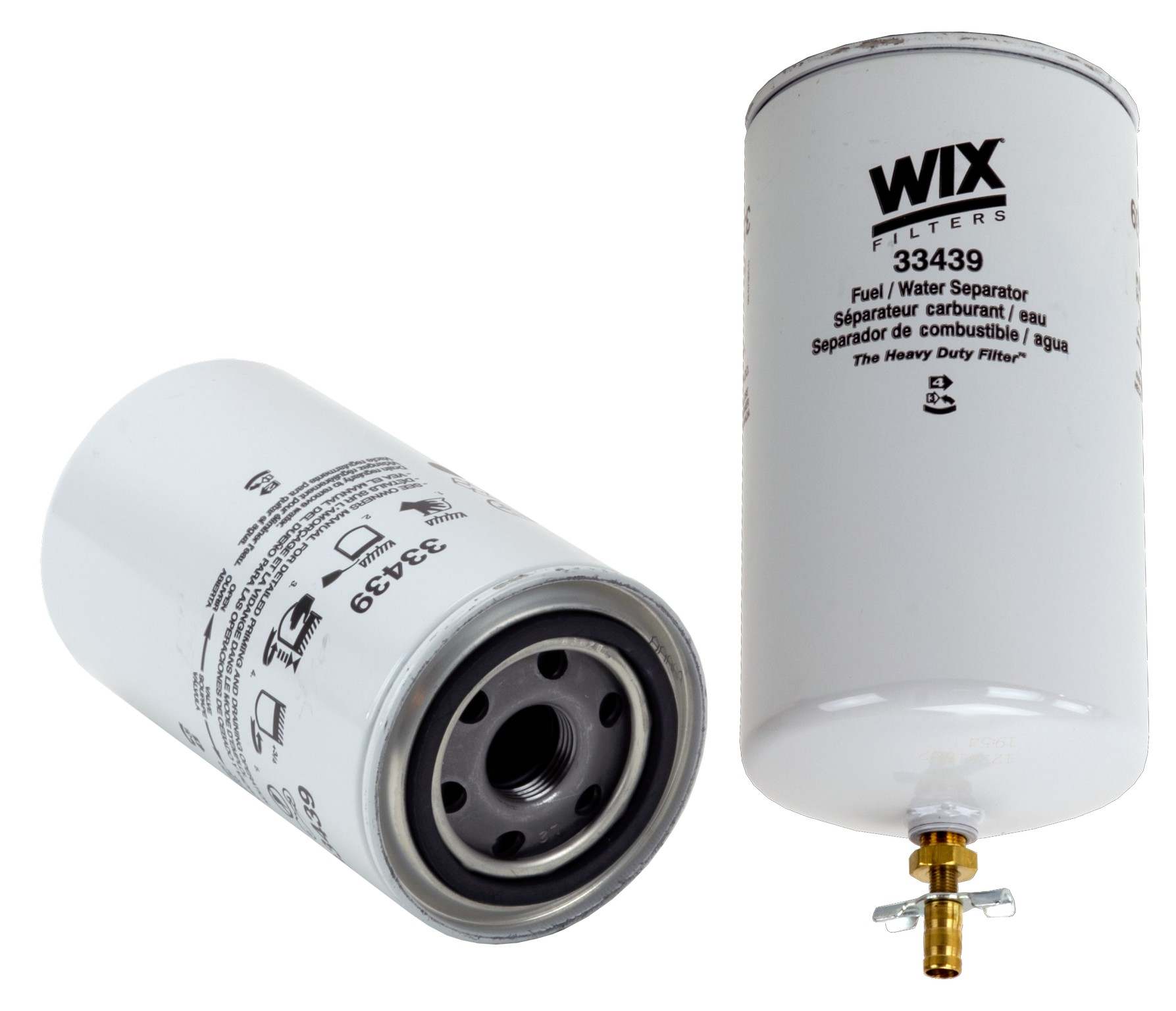 Wix Fuel Water Separator Filter  top view frsport 33439