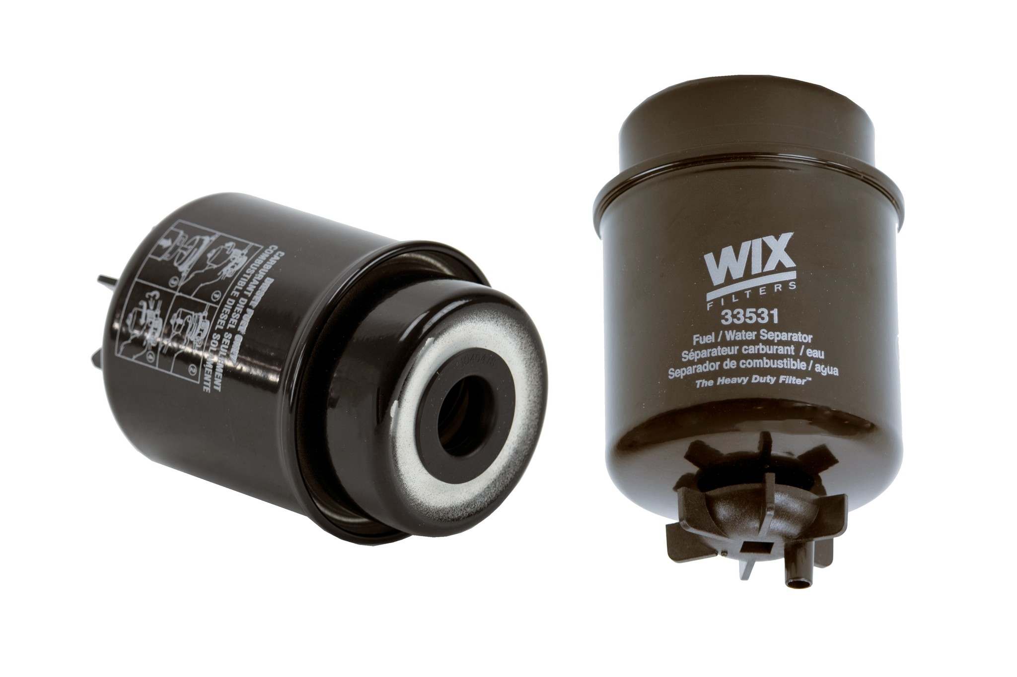 Wix Fuel Water Separator Filter  top view frsport 33531