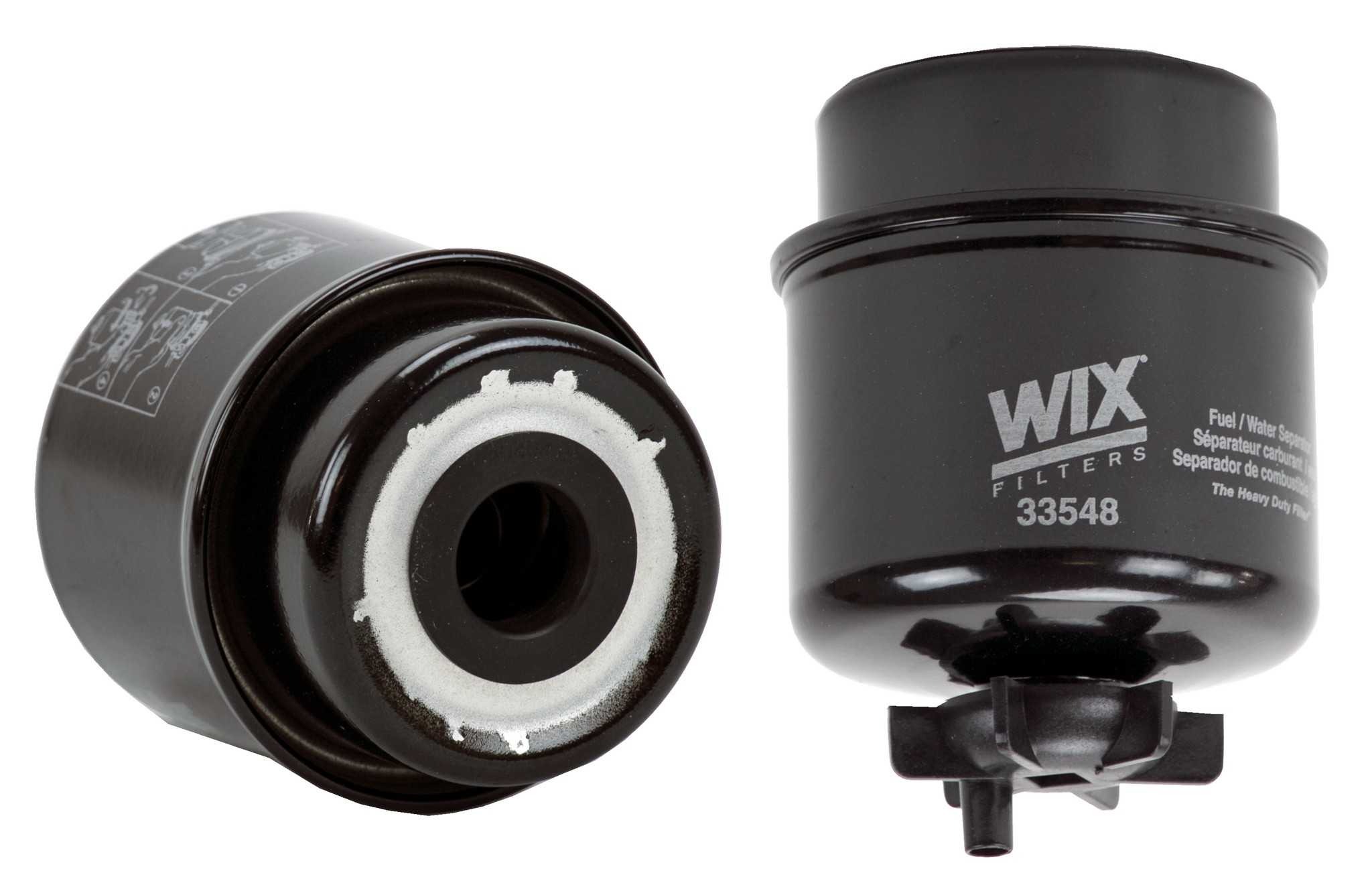 Wix Fuel Water Separator Filter  top view frsport 33548