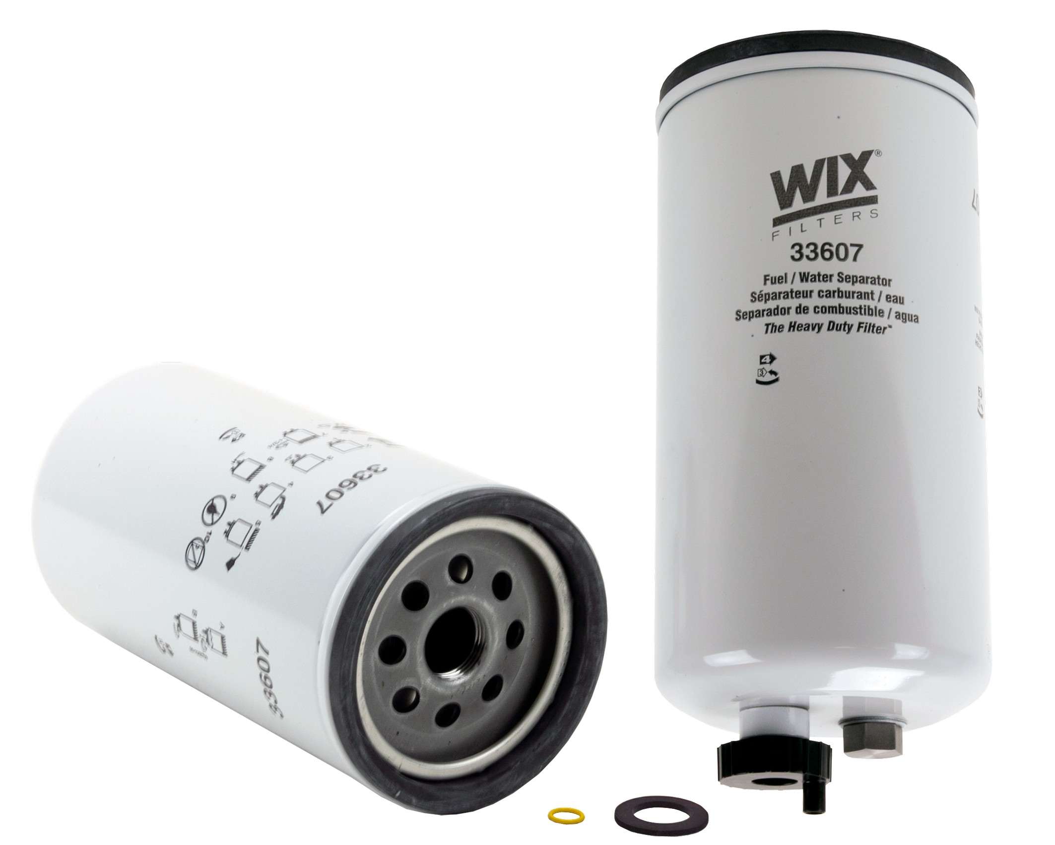 Wix Fuel Water Separator Filter  top view frsport 33607