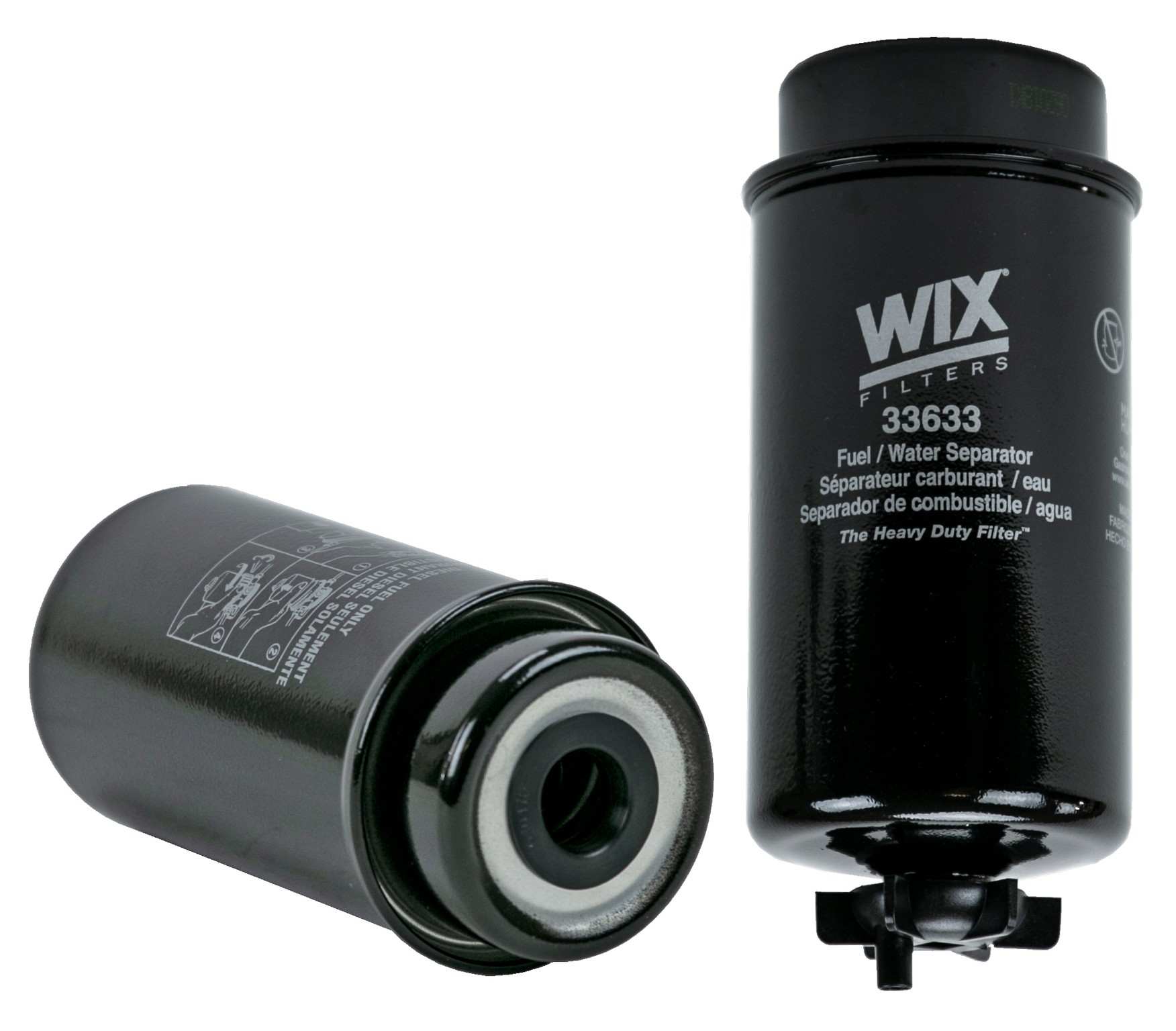 Wix Fuel Filter  top view frsport 33633