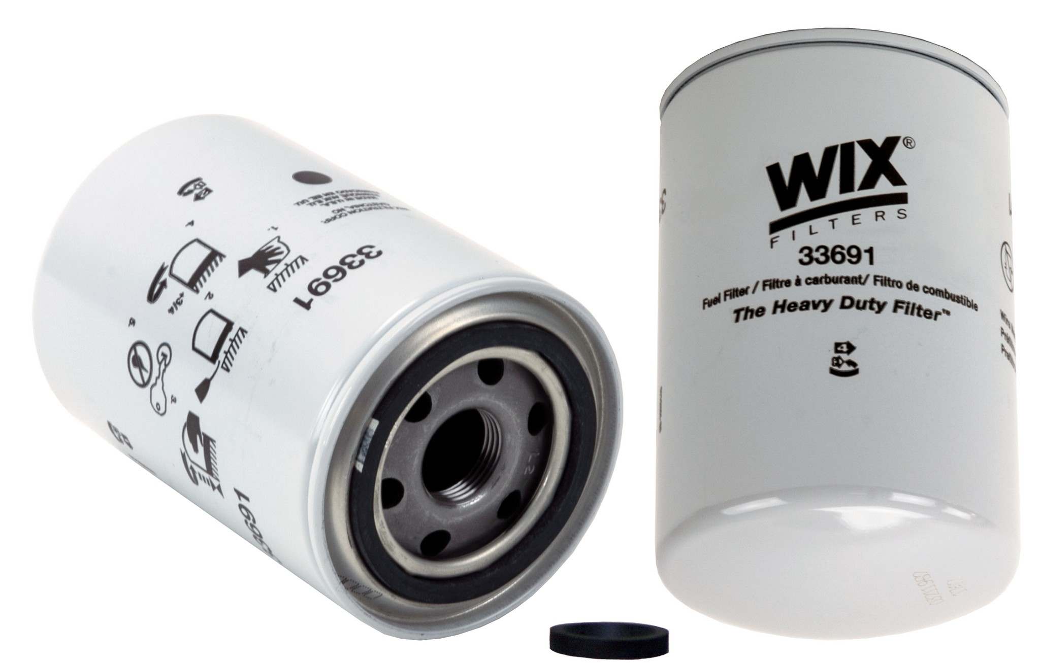 Wix Fuel Filter  top view frsport 33691