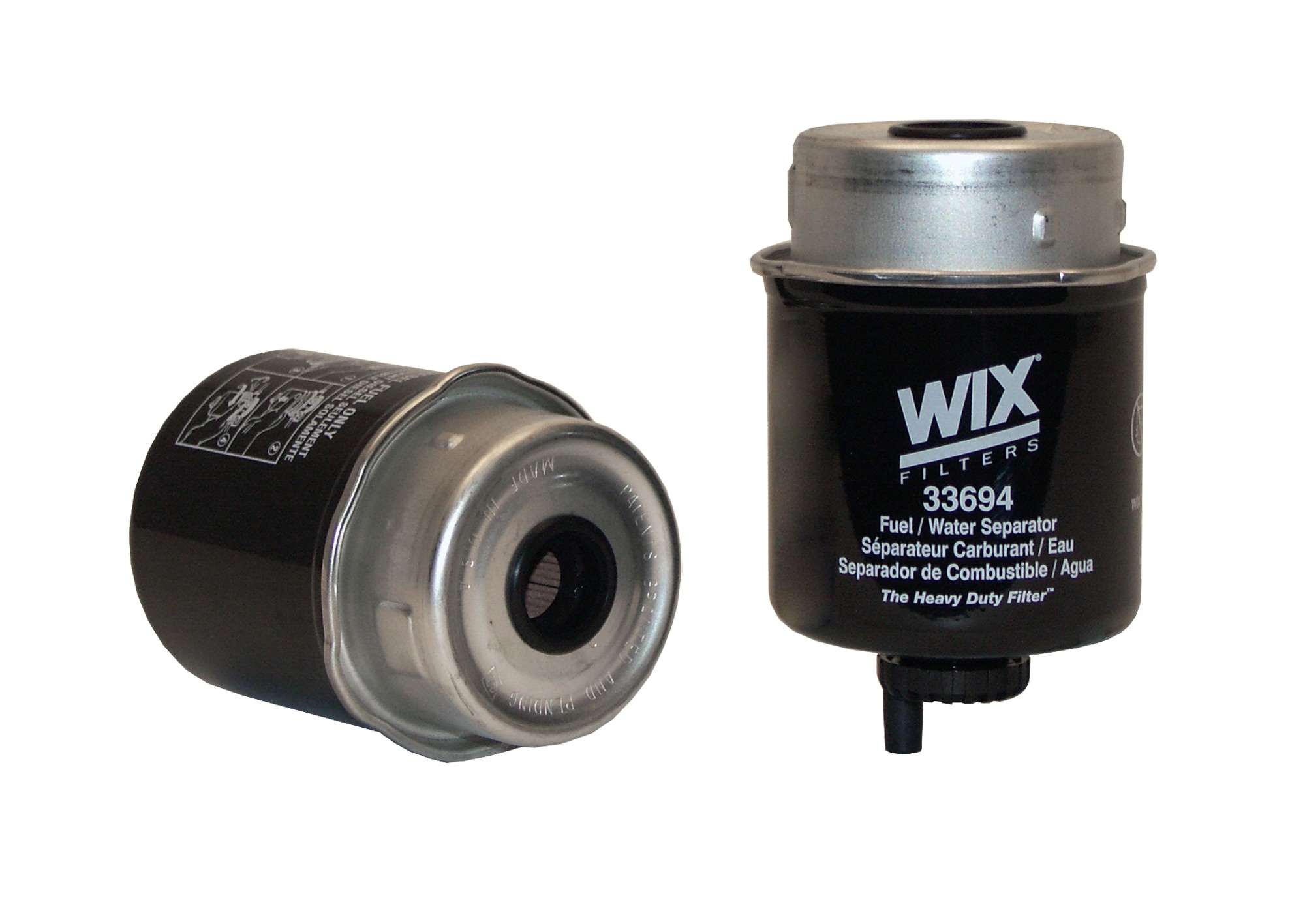 Wix Fuel Water Separator Filter  top view frsport 33694