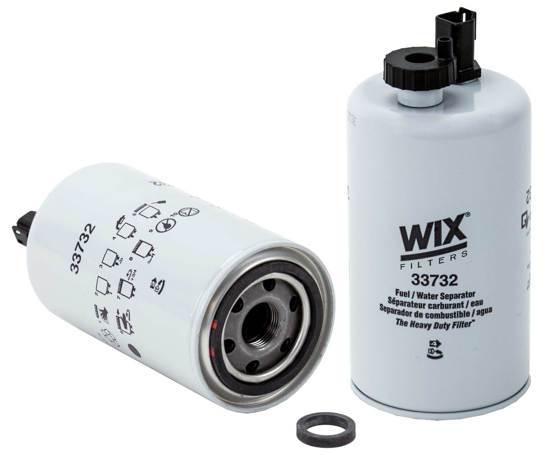 Wix Fuel Water Separator Filter  top view frsport 33732