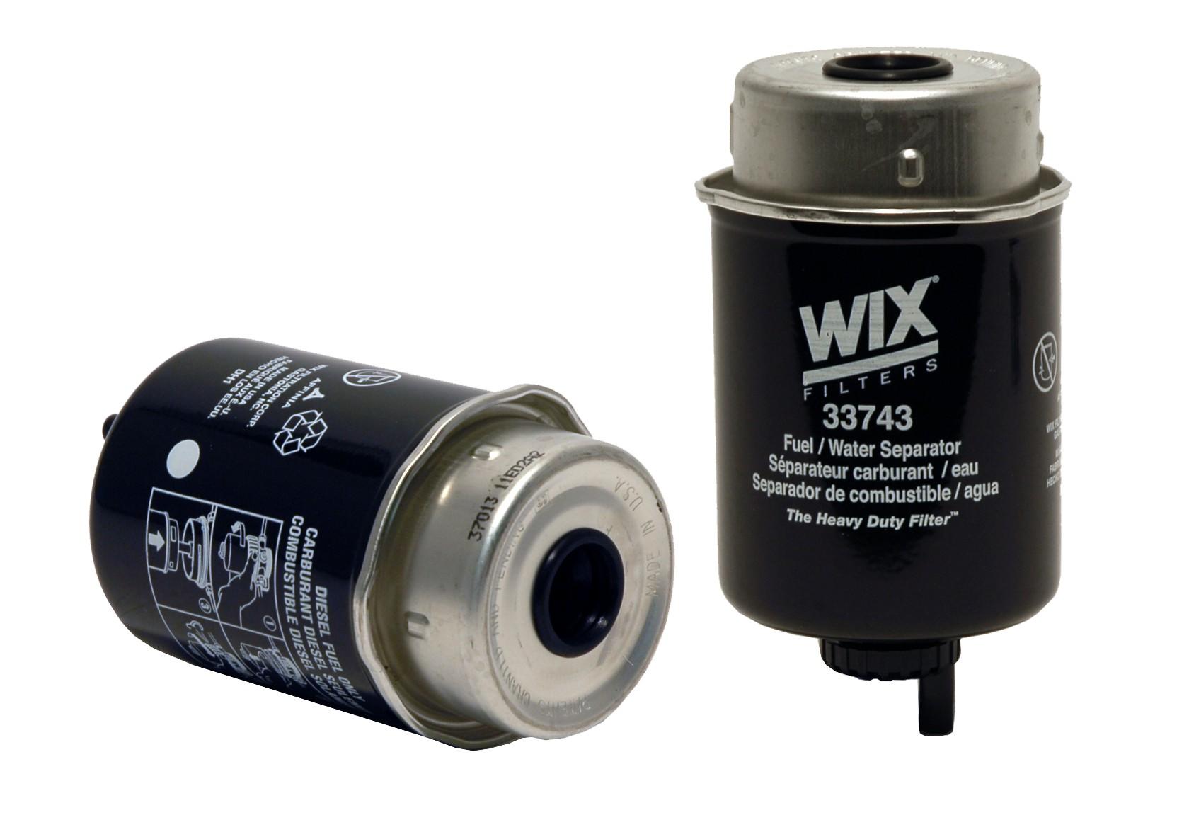 Wix Fuel Filter  top view frsport 33743