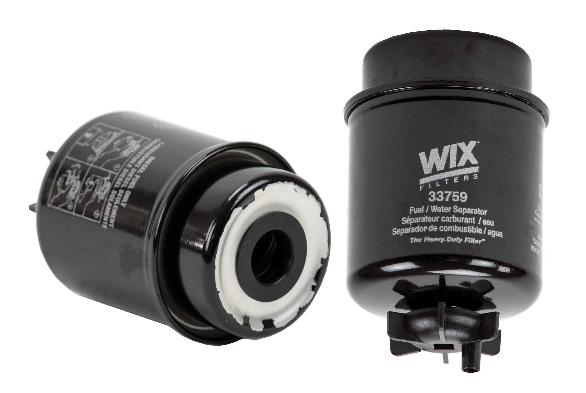 Wix Fuel Water Separator Filter  top view frsport 33759