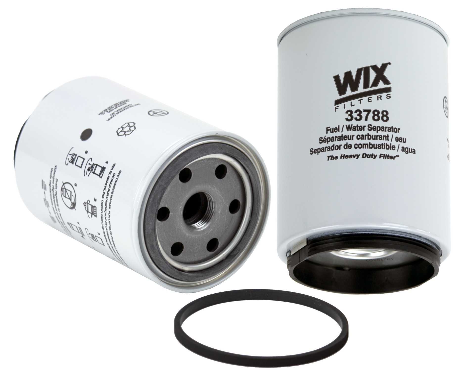 Wix Fuel Water Separator Filter  top view frsport 33788