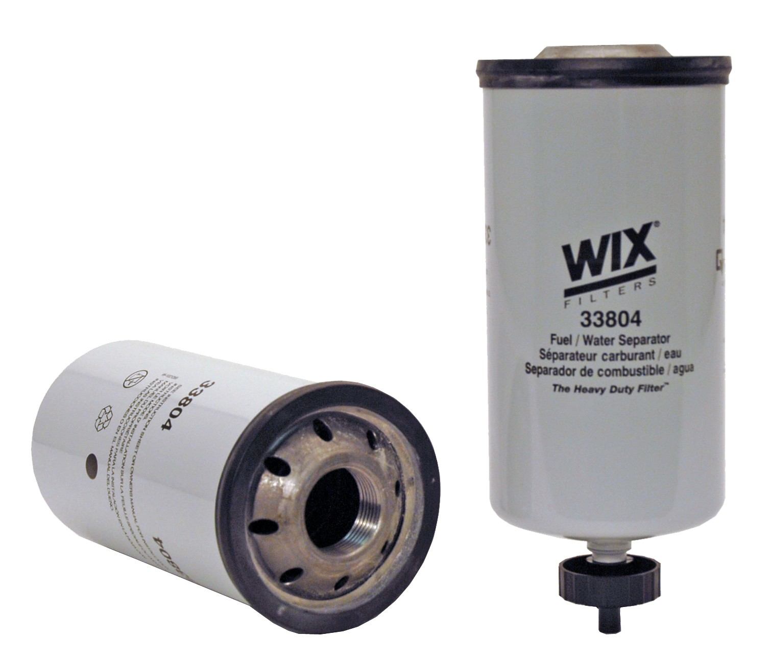 Wix Fuel Water Separator Filter  top view frsport 33804