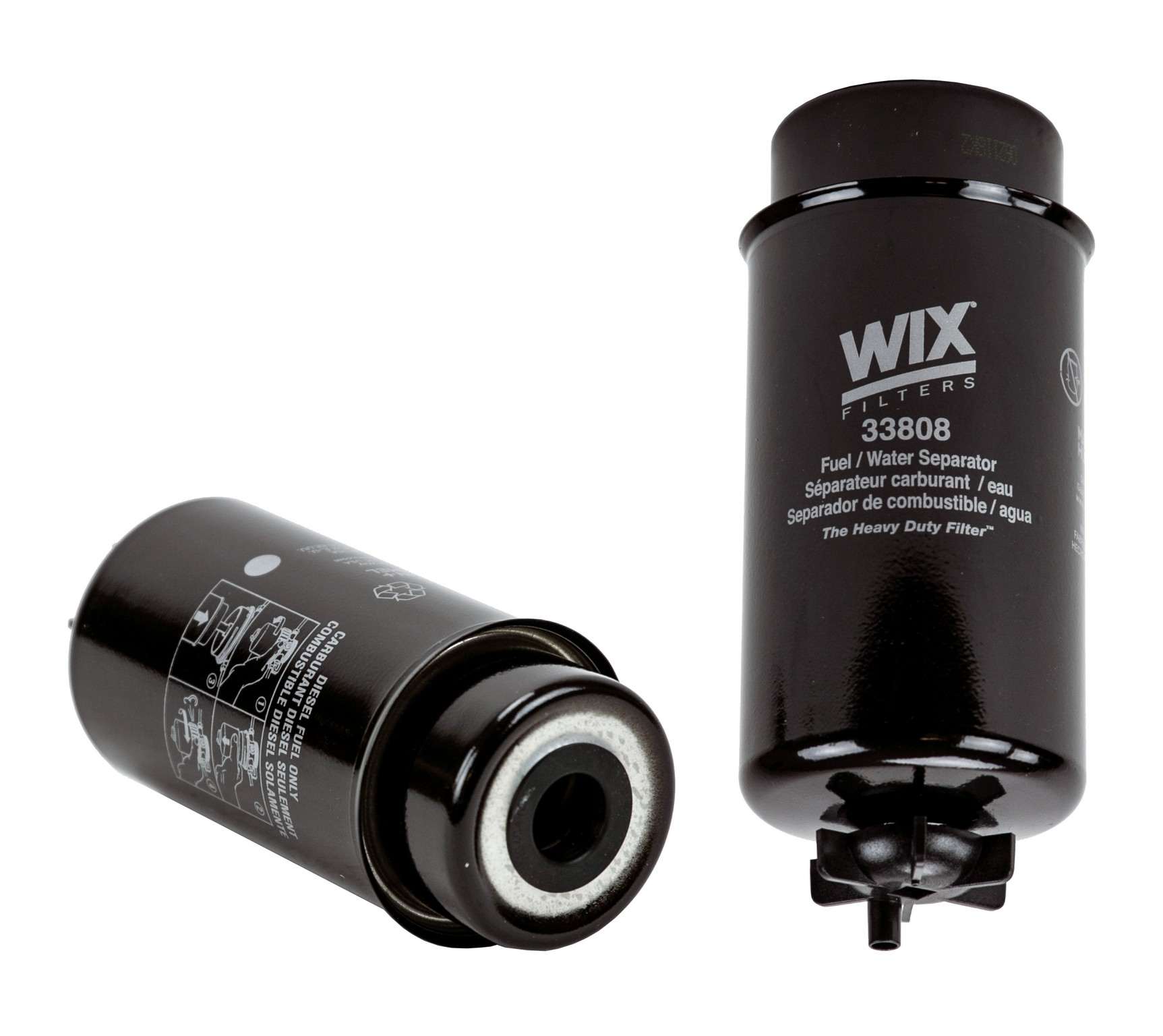 Wix Fuel Filter  top view frsport 33808