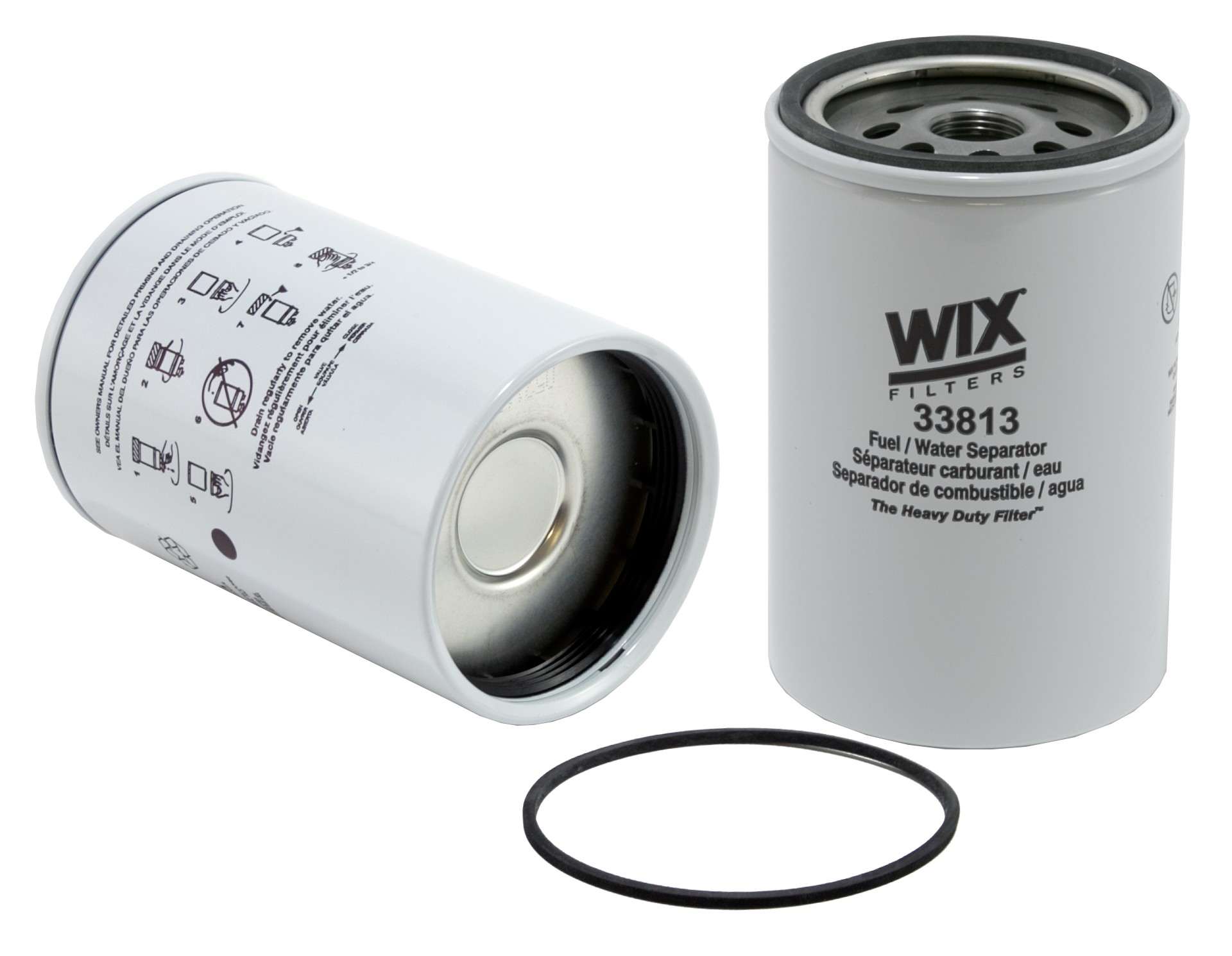 Wix Fuel Water Separator Filter  top view frsport 33813