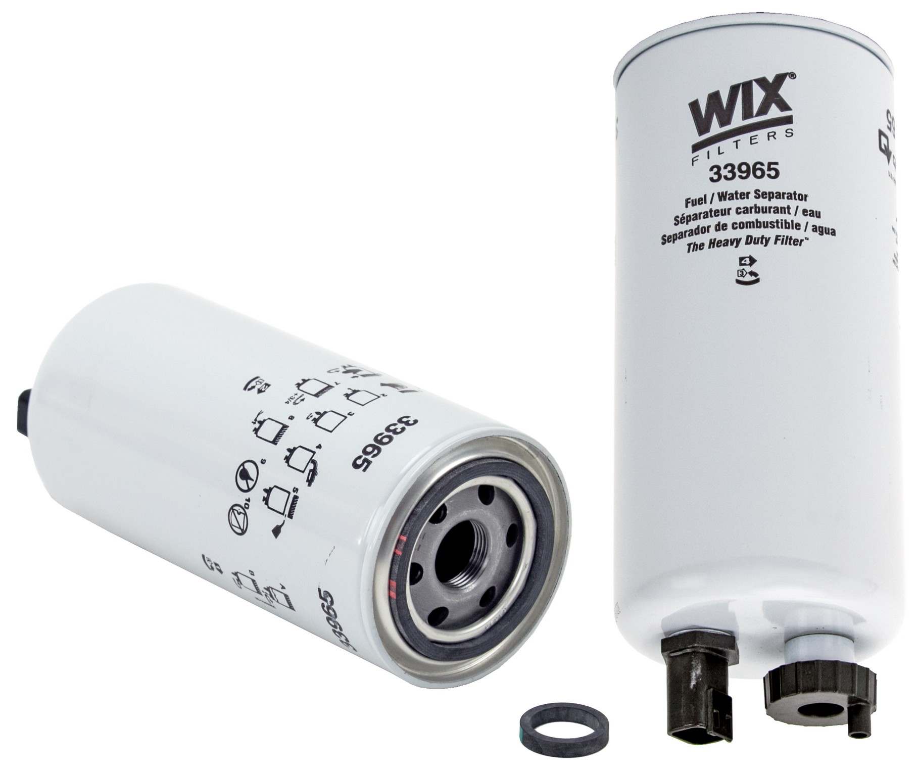 Wix Fuel Water Separator Filter  top view frsport 33965